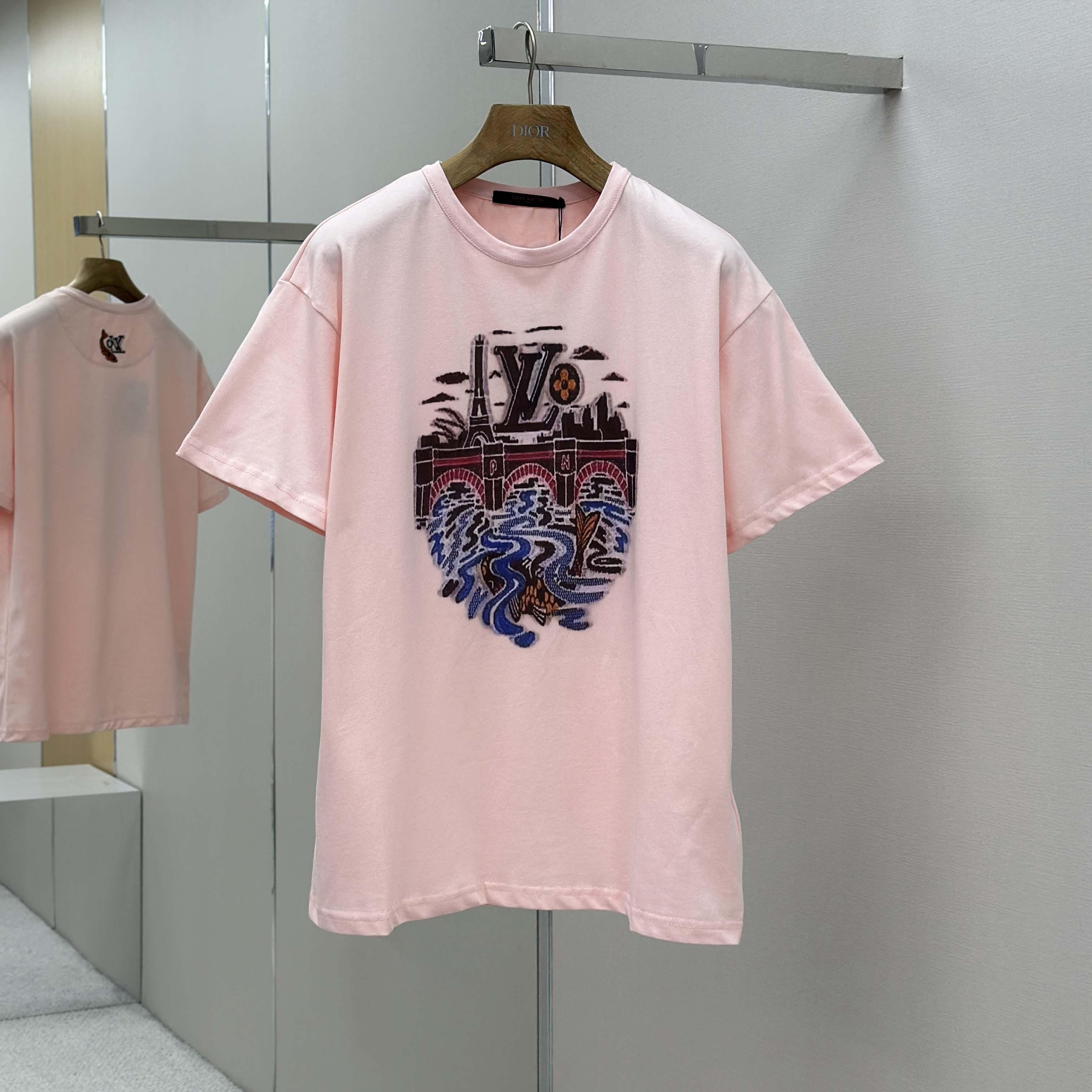 Louis Vuitton Graphic T-Shirt   1AIMMQ - EUR FASHION