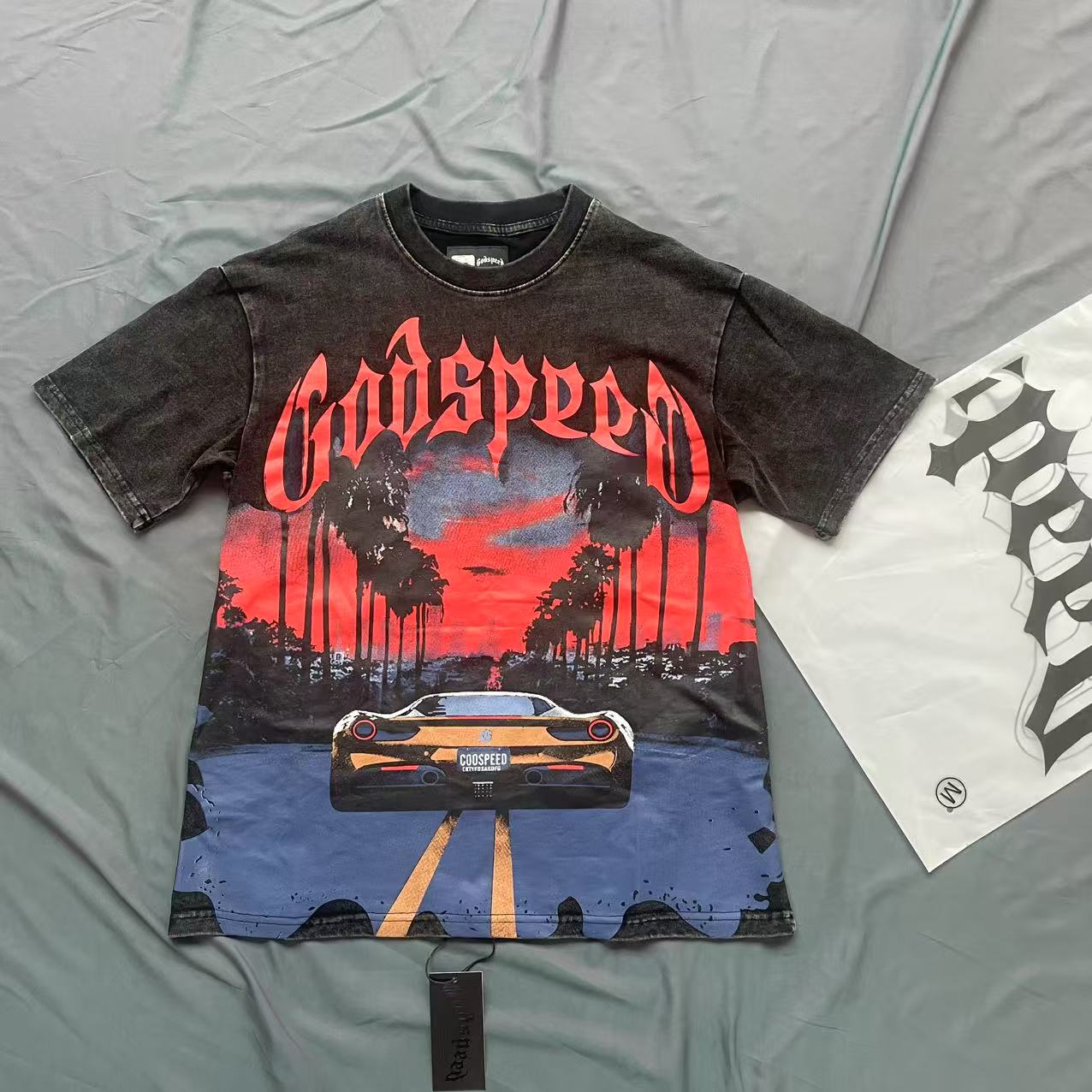 Godspeed Sunset BLVD Tee Grey - EUR FASHION