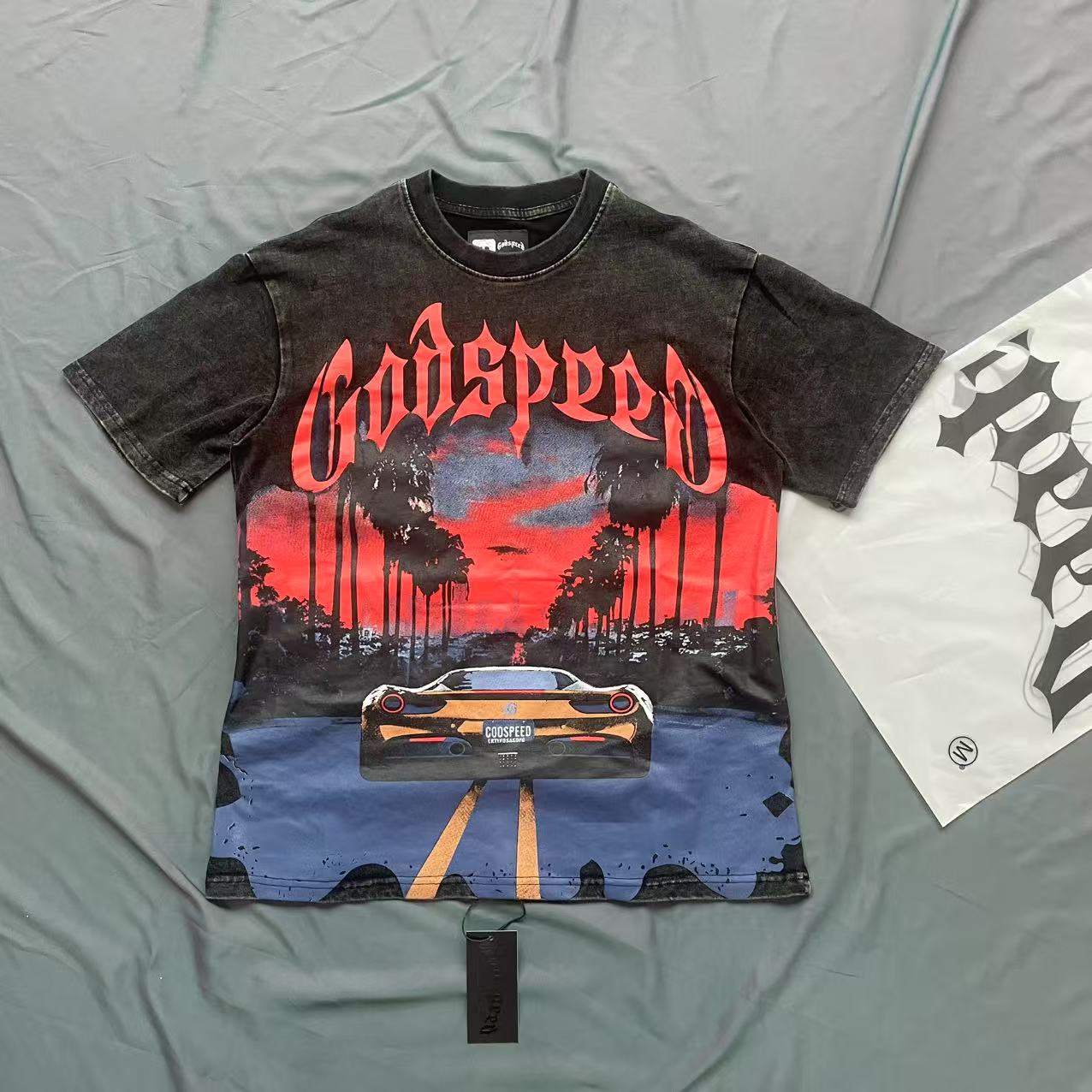 Godspeed Sunset BLVD Tee Grey - EUR FASHION