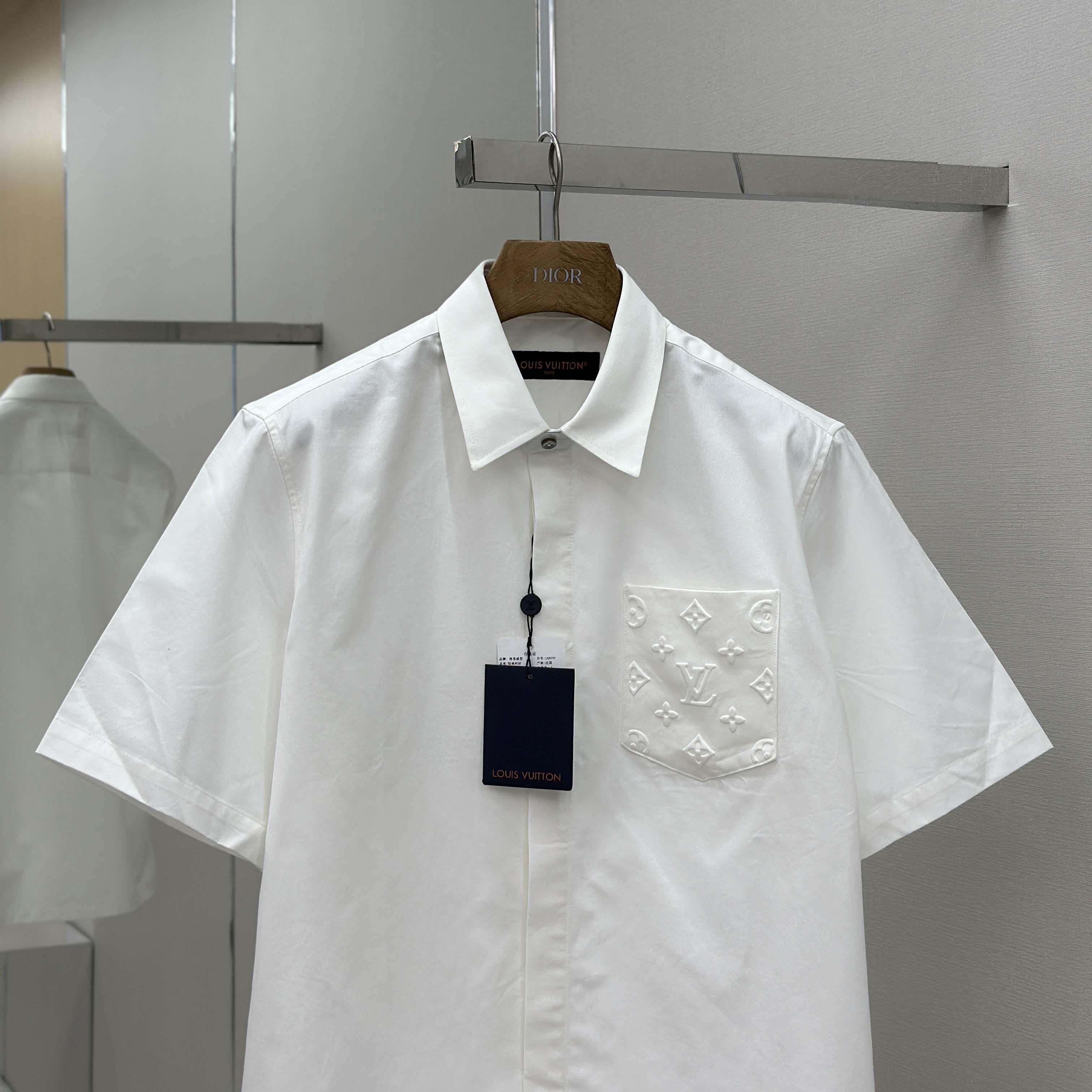 Louis Vuitton Monogram Pocket Short-Sleeved Shirt   1AHVYO - EUR FASHION