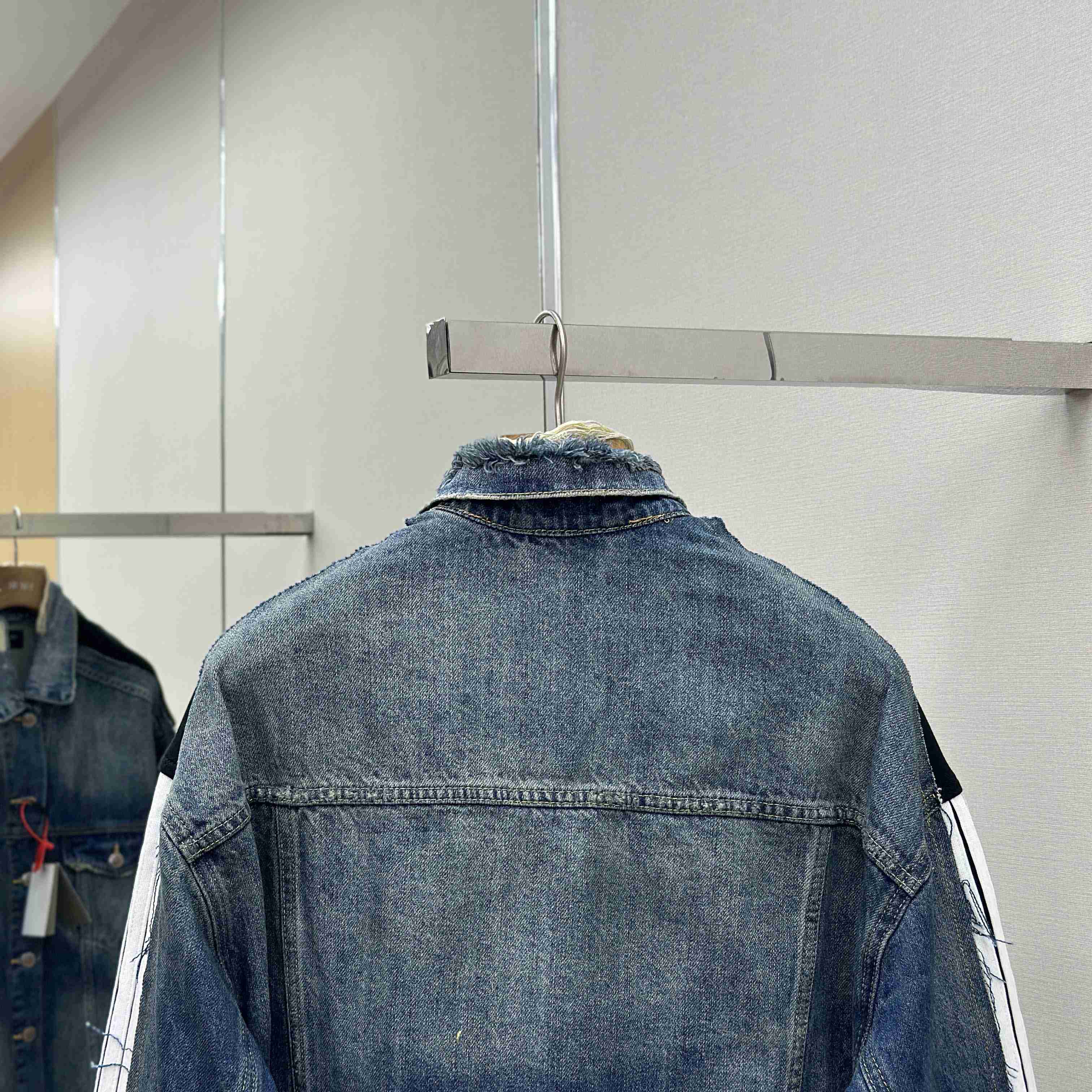 Balenciaga Cut-Up Tracksuit Jacket In Blue And Black Technical Fabric - EUR FASHION