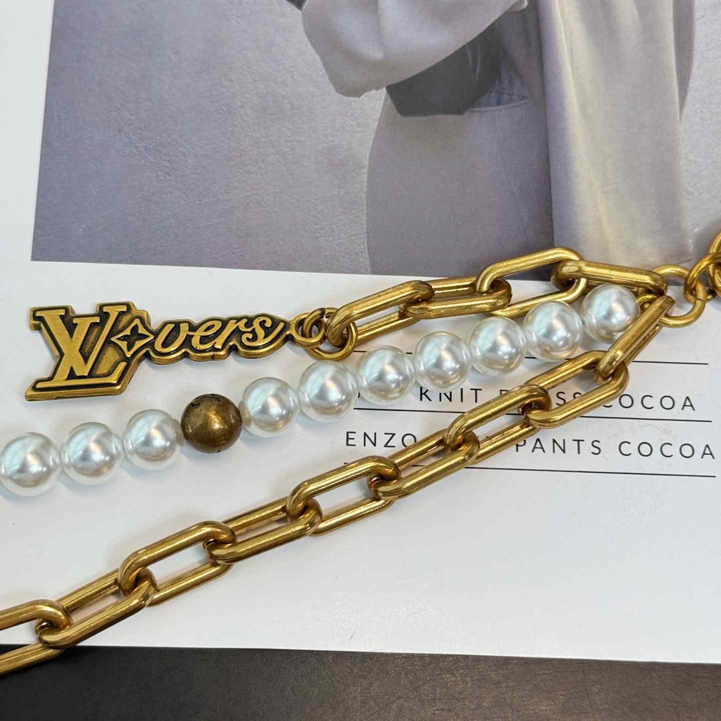 Louis Vuitton Pearls Mini Chain Belt   M03023 - EUR FASHION
