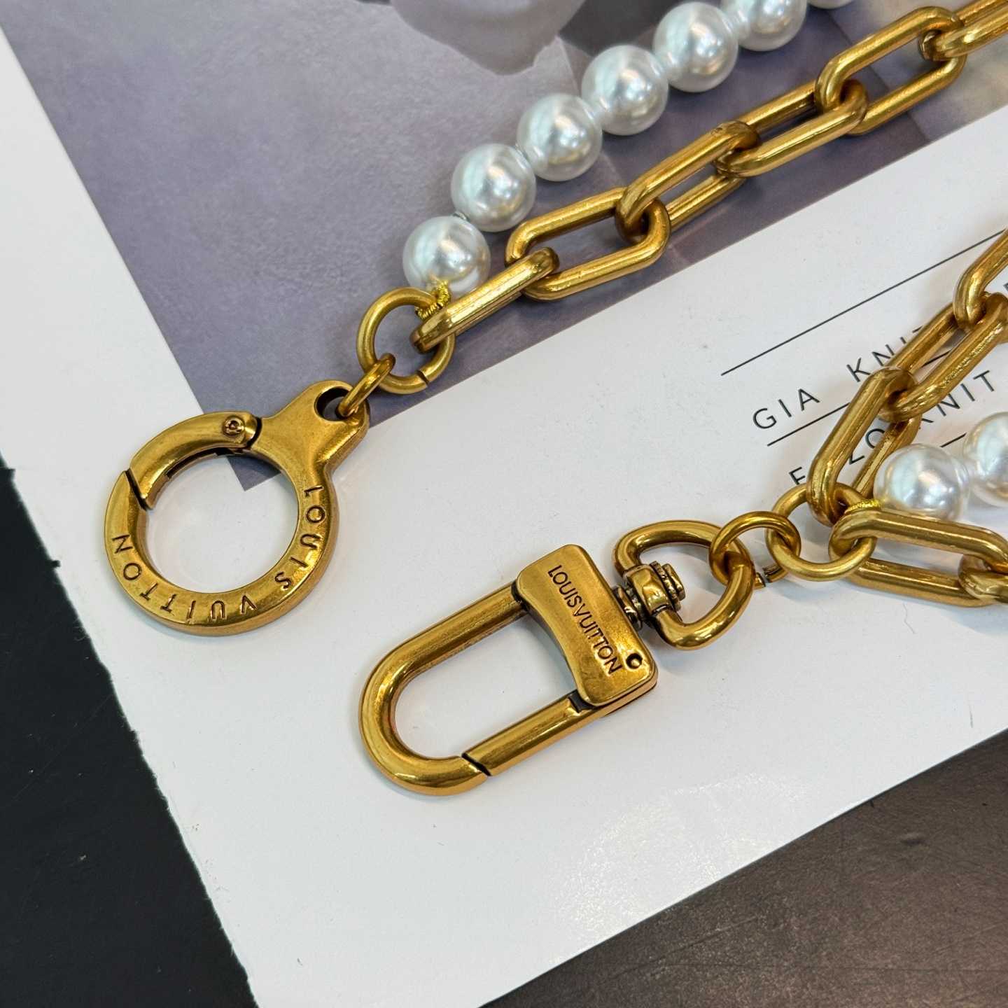 Louis Vuitton Pearls Mini Chain Belt   M03023 - EUR FASHION
