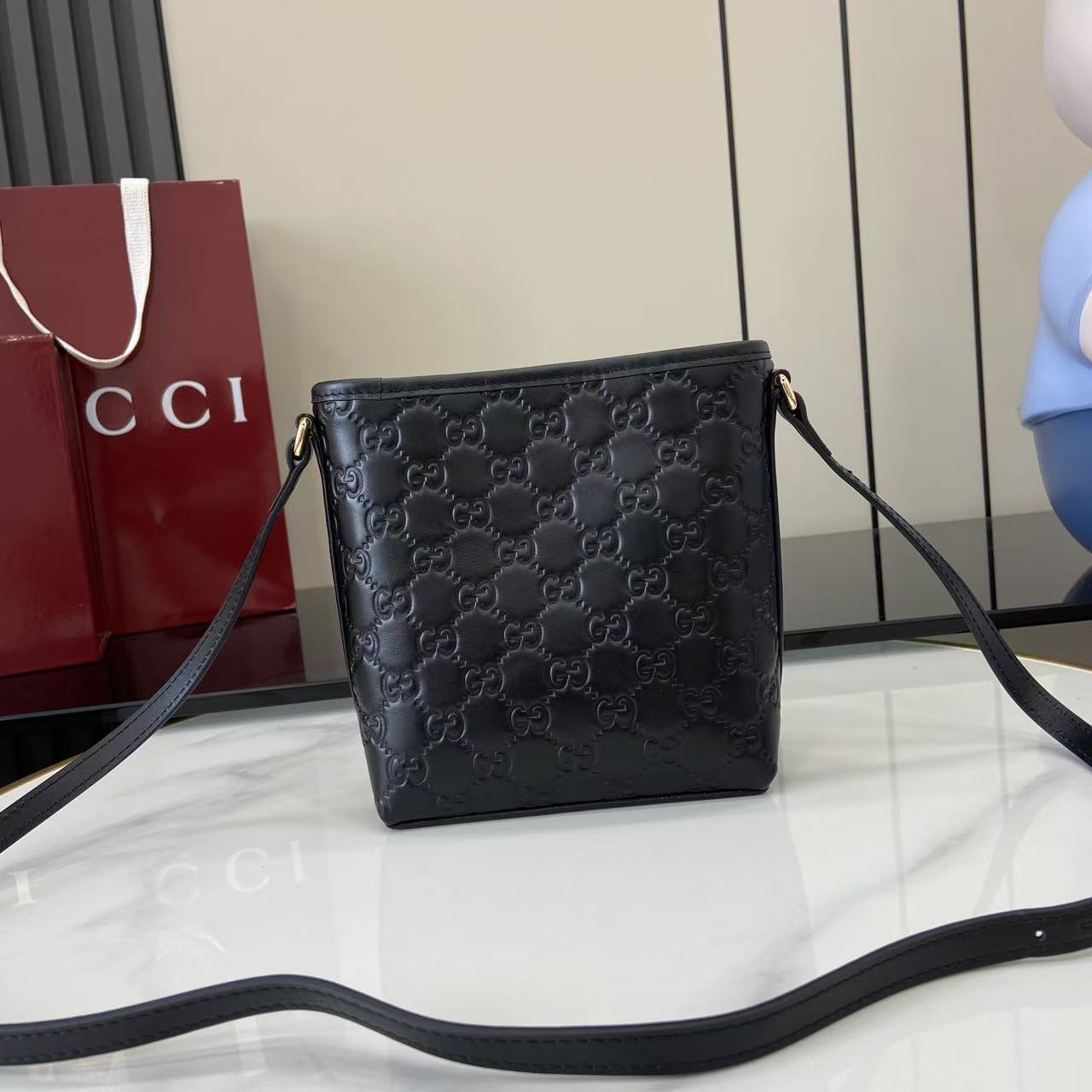 Gucci GG Emblem Nano Bucket Bag - EUR FASHION