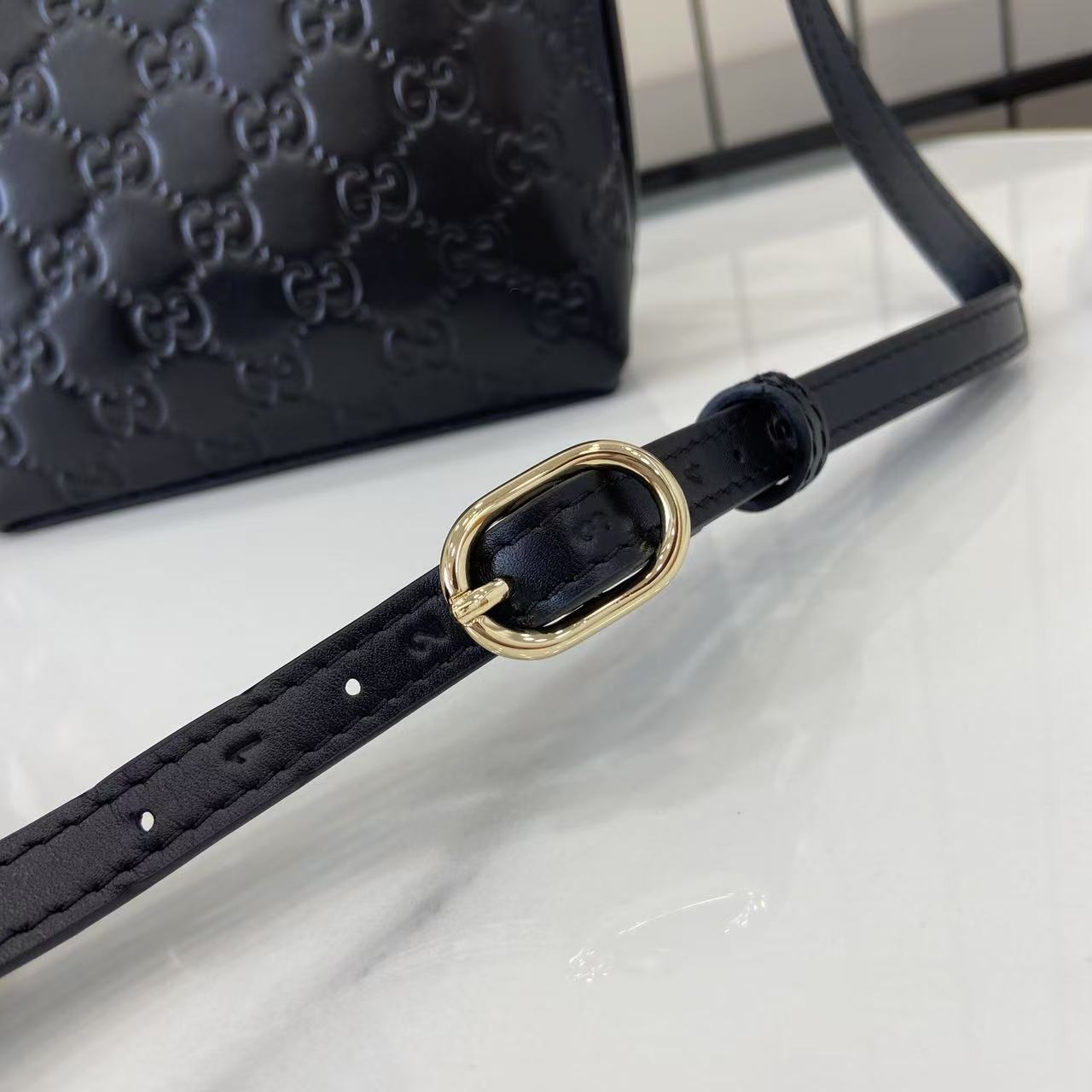 Gucci GG Emblem Nano Bucket Bag - EUR FASHION