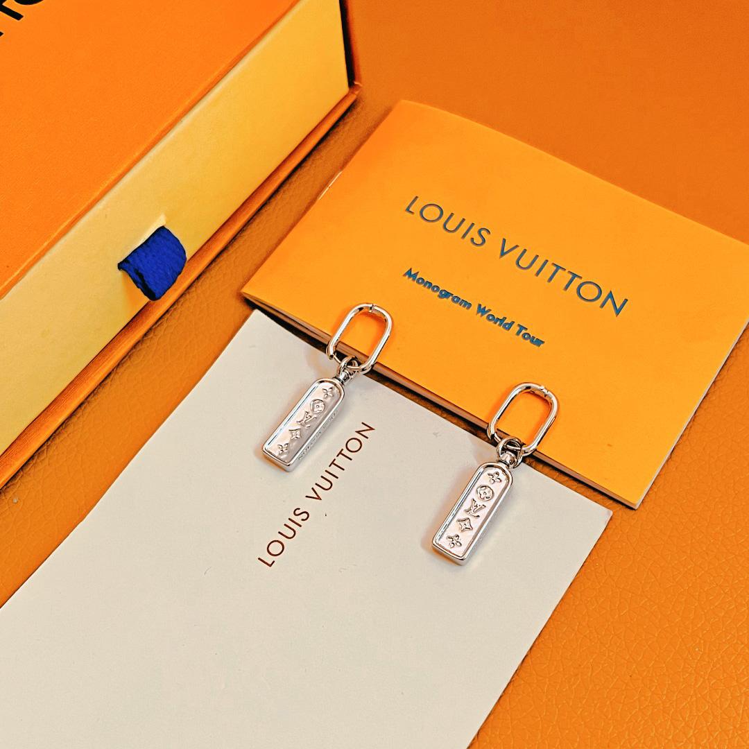 Louis Vuitton Les Gastons Vuitton Tag Single Hoop, White Gold   Q06946 - EUR FASHION