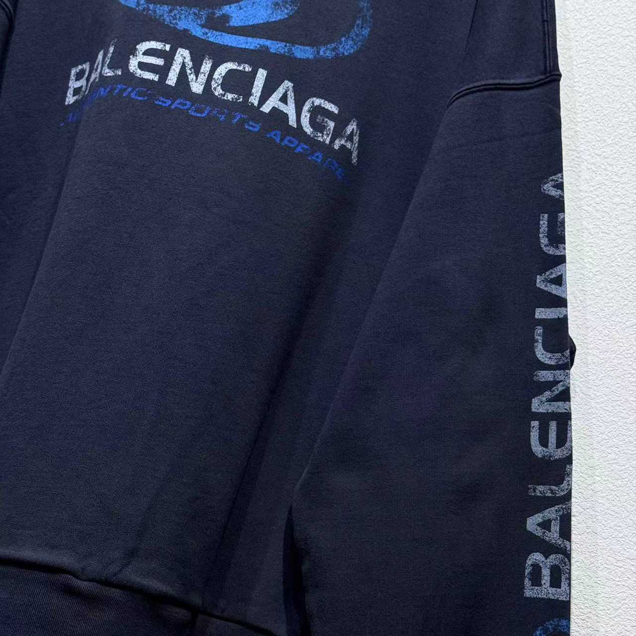 Balenciaga Distressed Cotton Jersey Sweatshirt - EUR FASHION