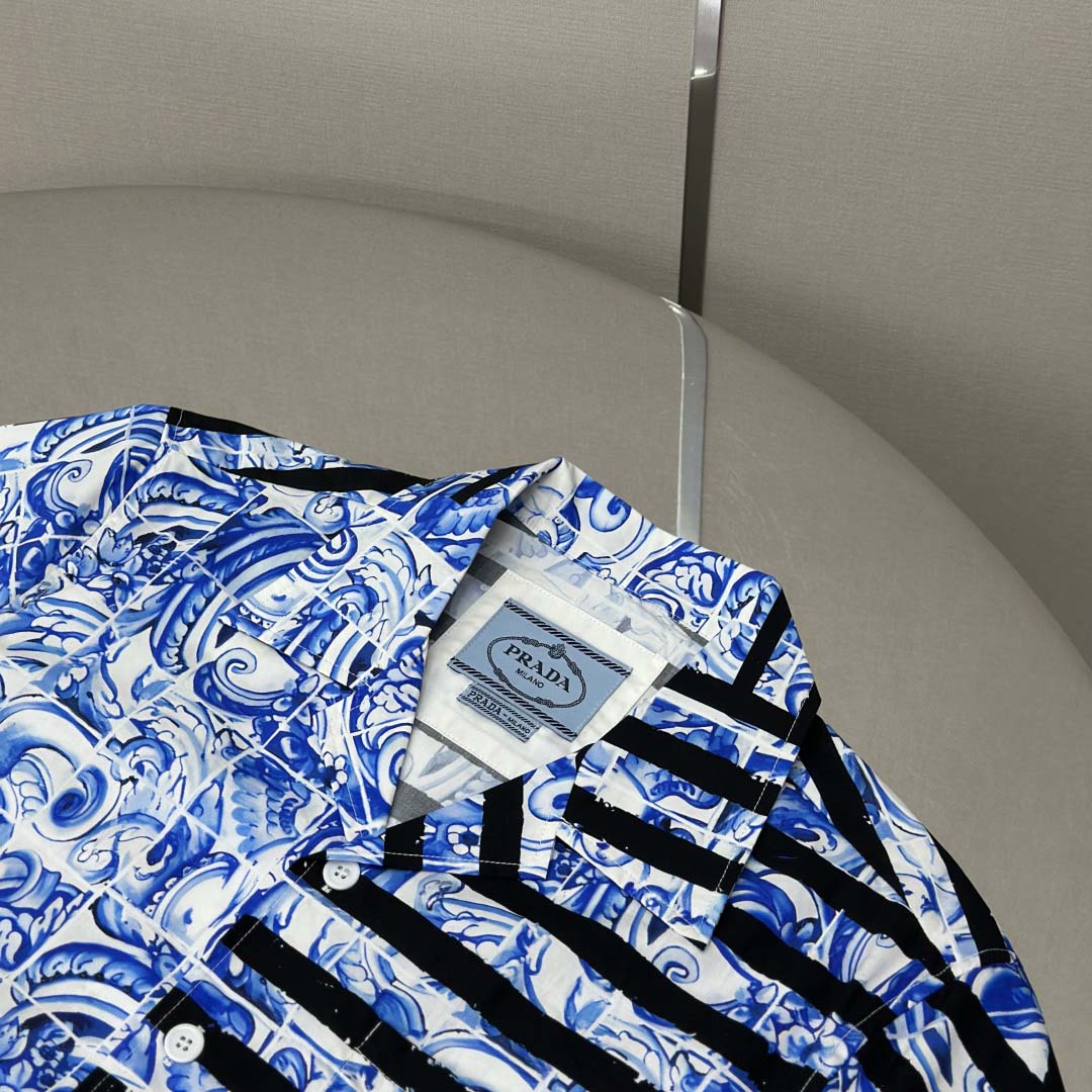 Prada Timecapsule Printed Cotton Shirt - EUR FASHION