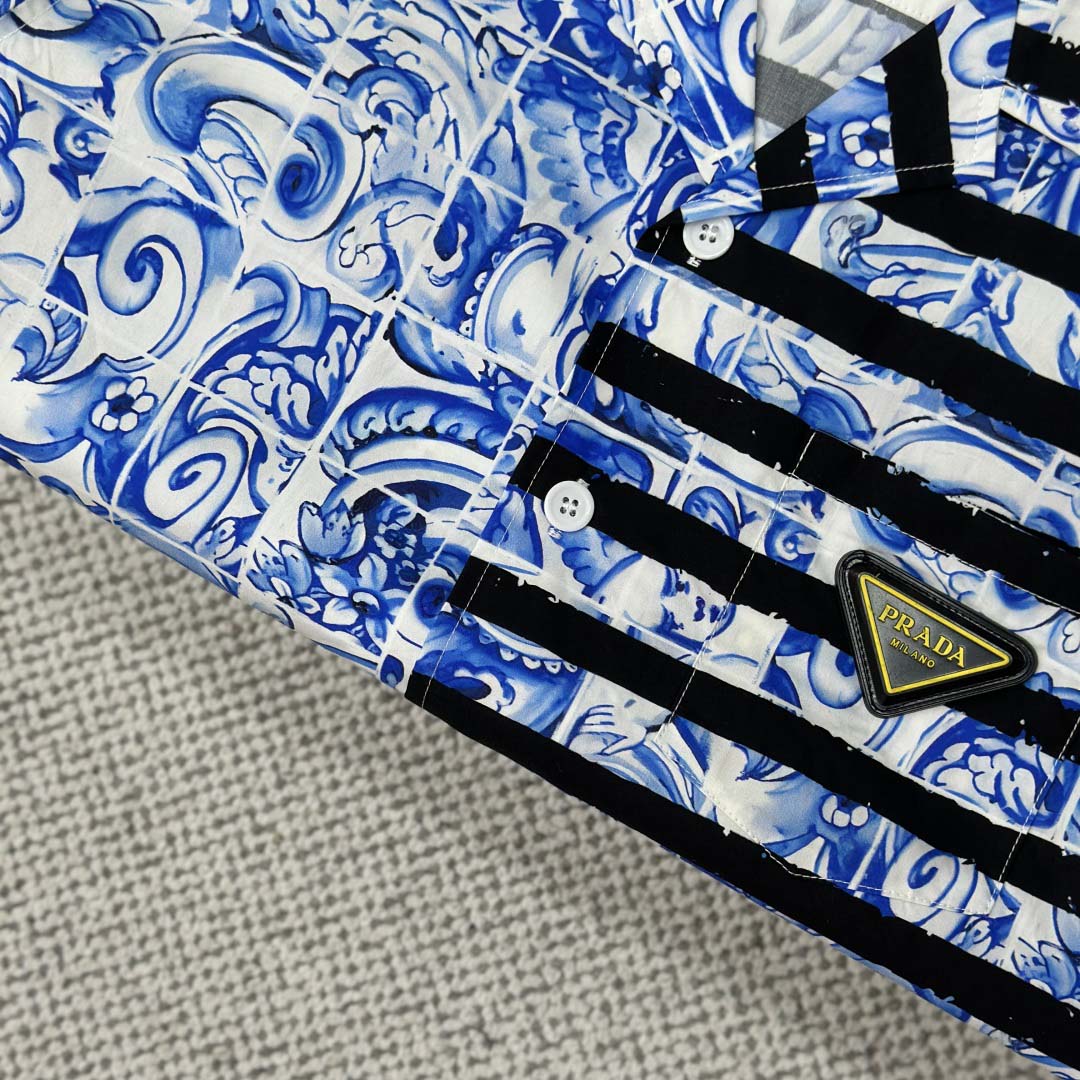 Prada Timecapsule Printed Cotton Shirt - EUR FASHION
