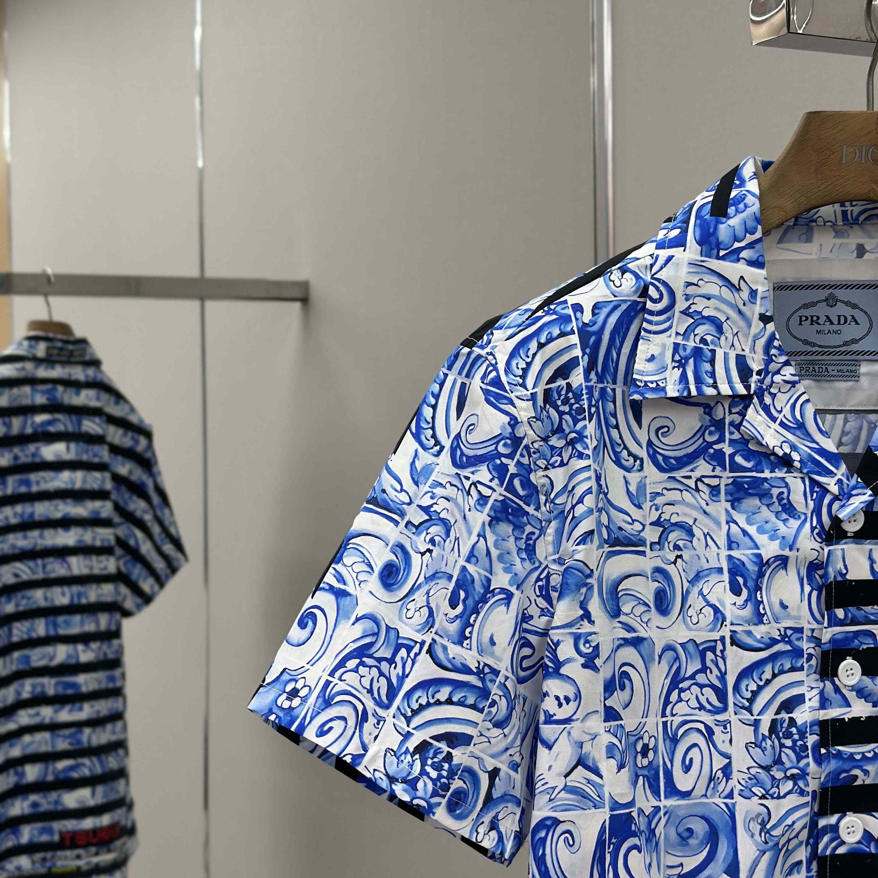Prada Timecapsule Printed Cotton Shirt - EUR FASHION