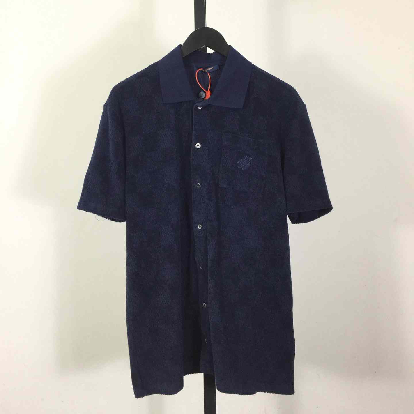 Louis Vuitton Damier French Terry Short-Sleeved Cotton-Blend Shirt   1AGK51 - EUR FASHION