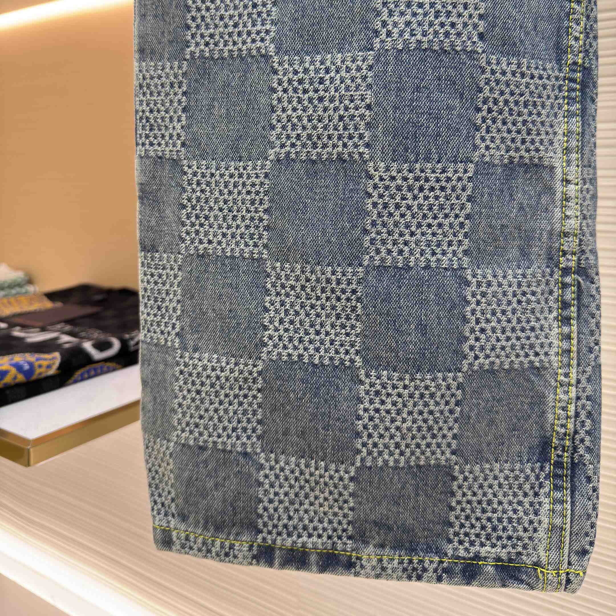 Louis Vuitton Damier Bootcut Denim Pants - EUR FASHION