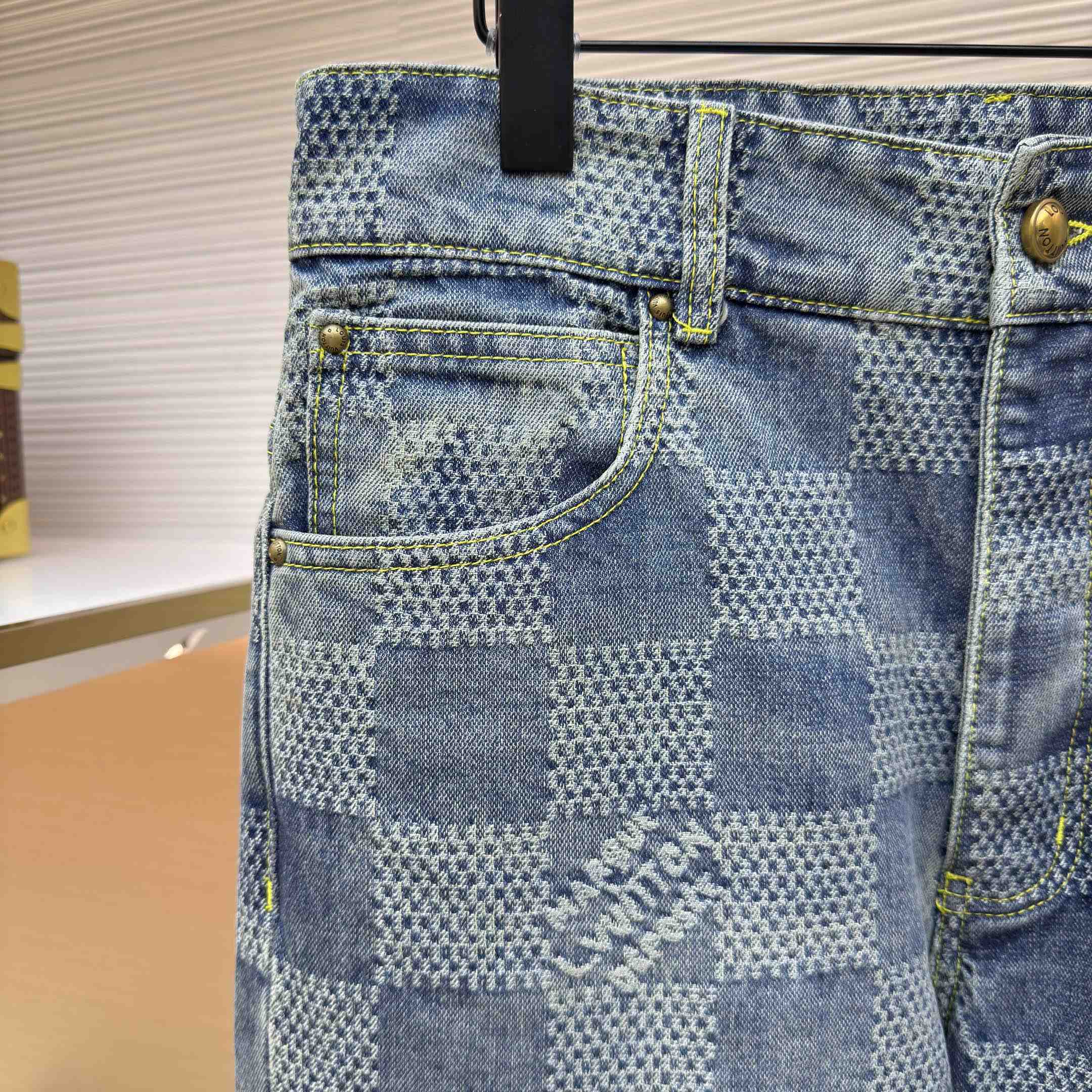 Louis Vuitton Damier Bootcut Denim Pants - EUR FASHION