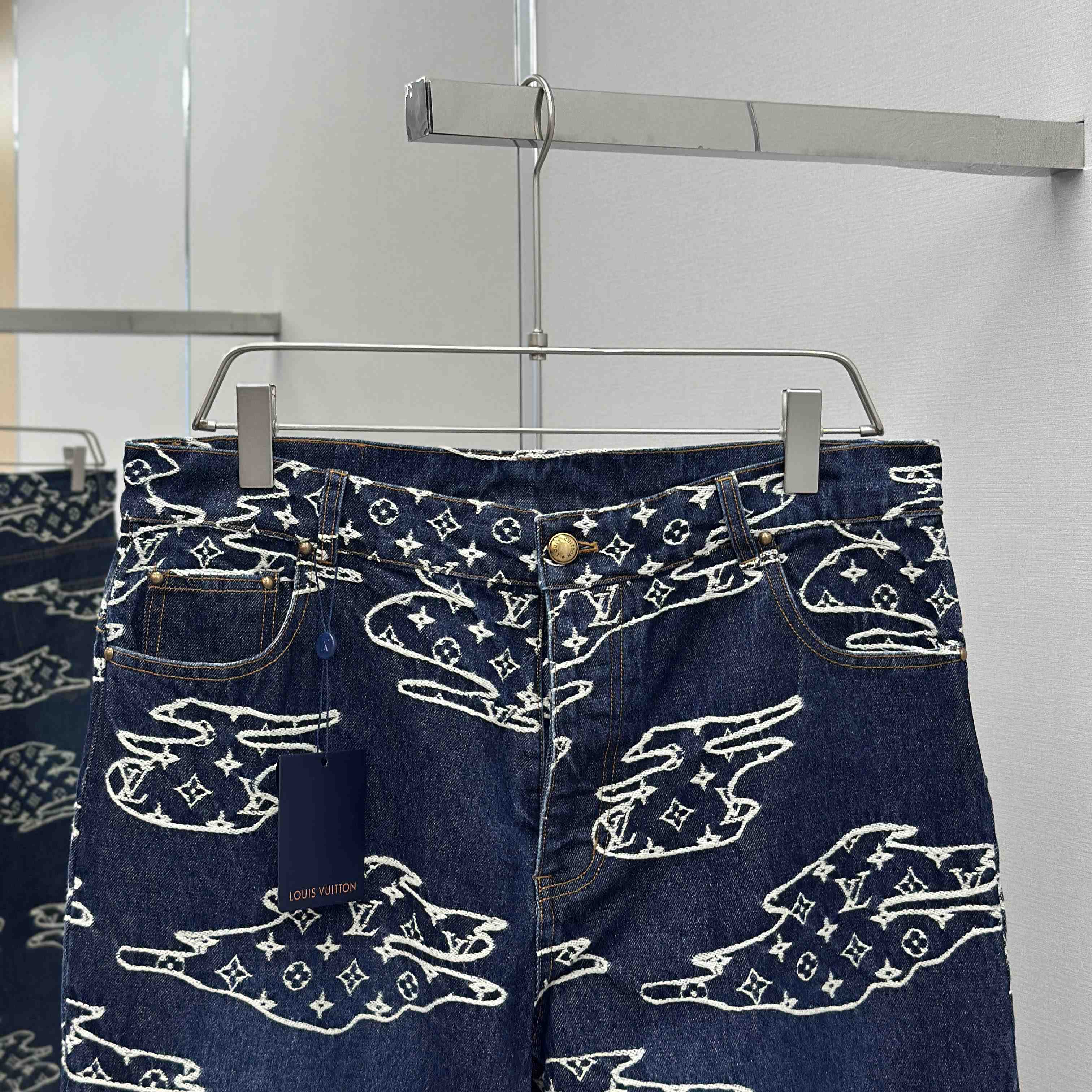 Louis Vuitton Monogram Denim Skate Pants   1AILUV - EUR FASHION