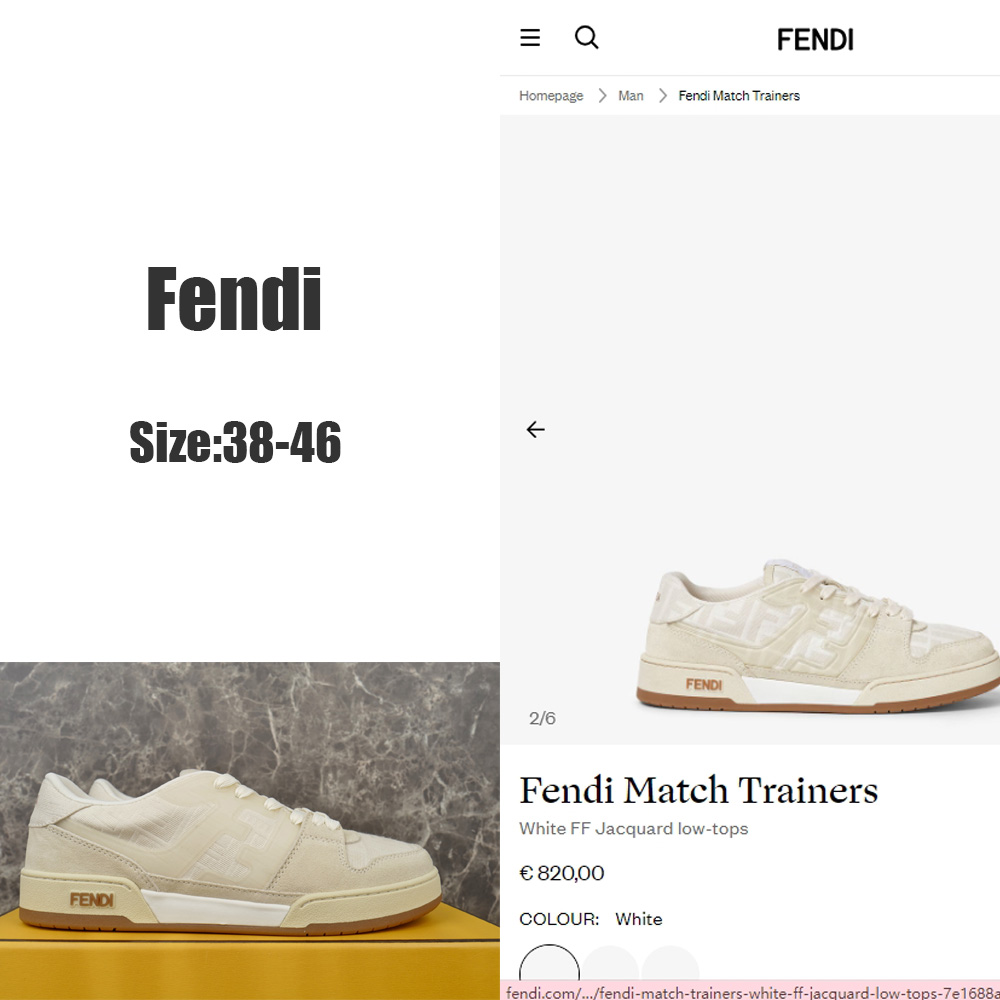 Fendi Match Trainers   - EUR FASHION