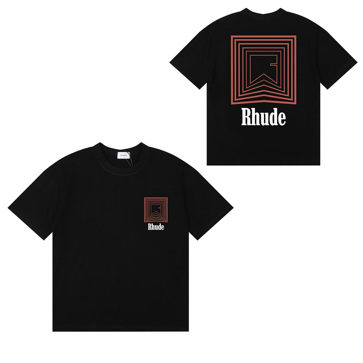 Rhude Printed Cotton-Jersey T-Shirt  - EUR FASHION