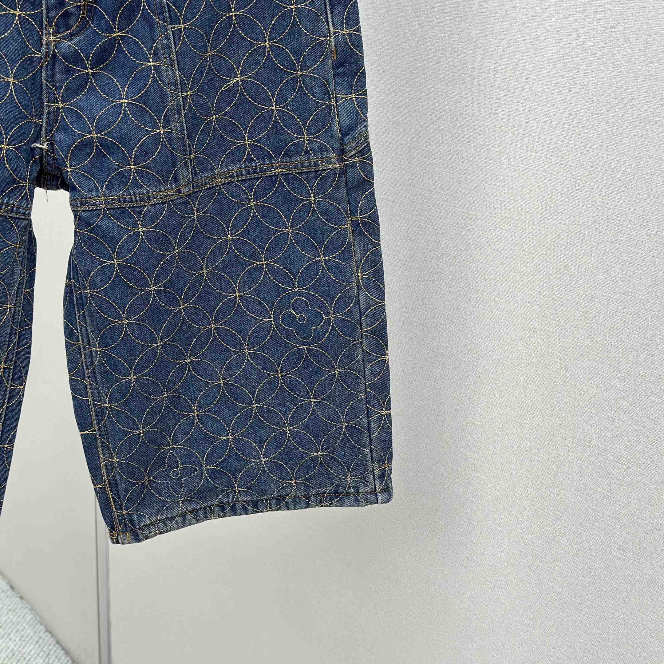 Louis Vuitton Embroidered Workwear Shorts   1AILVC - EUR FASHION