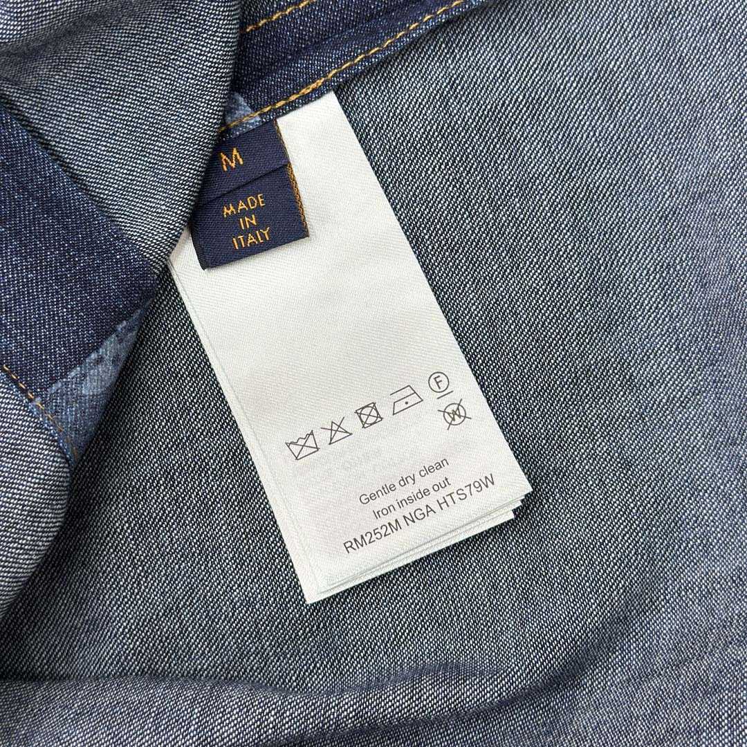 Louis Vuitton Monogram Short-Sleeved Chambray Shirt   1AIMJ8 - EUR FASHION