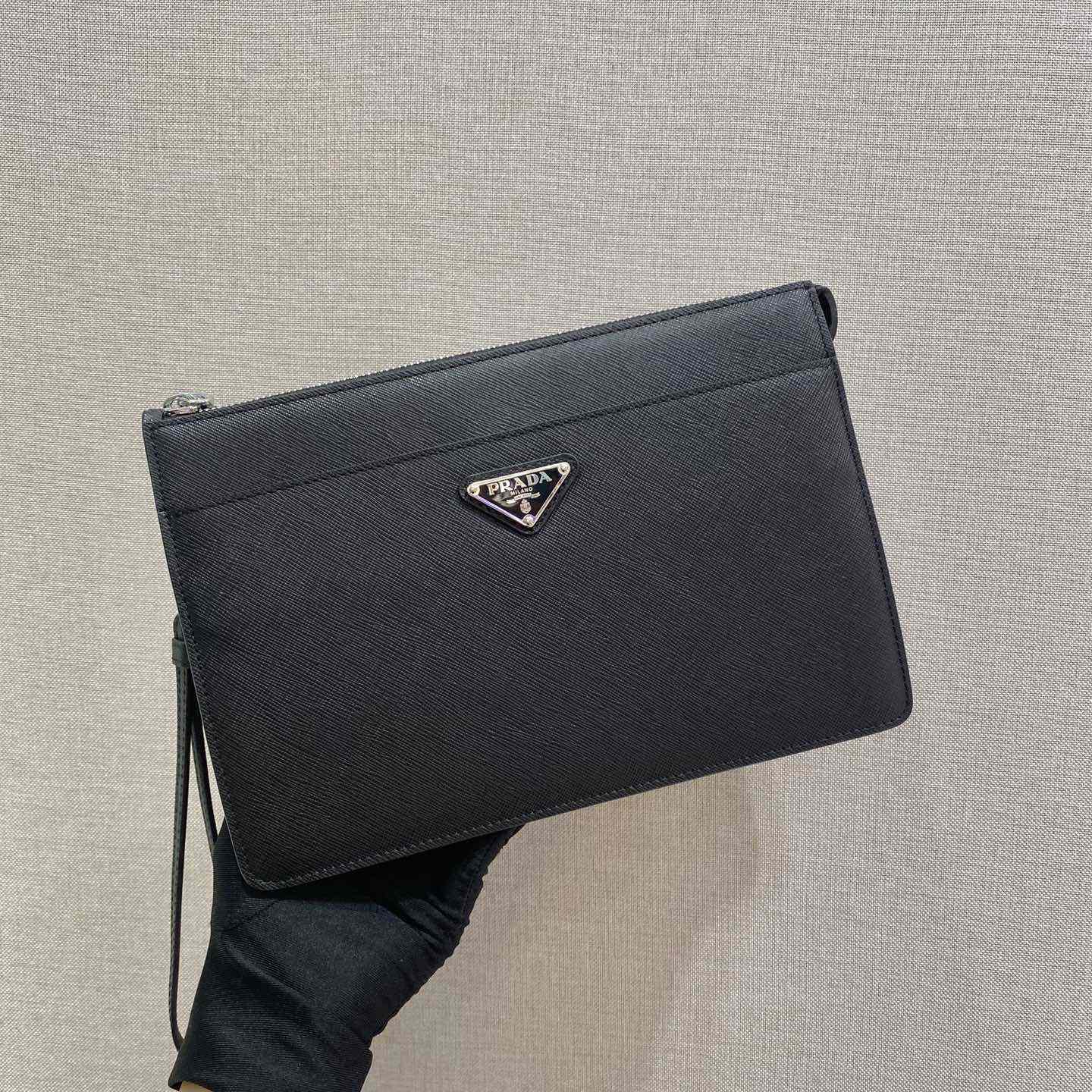 Prada Saffiano Leather Pouch - EUR FASHION