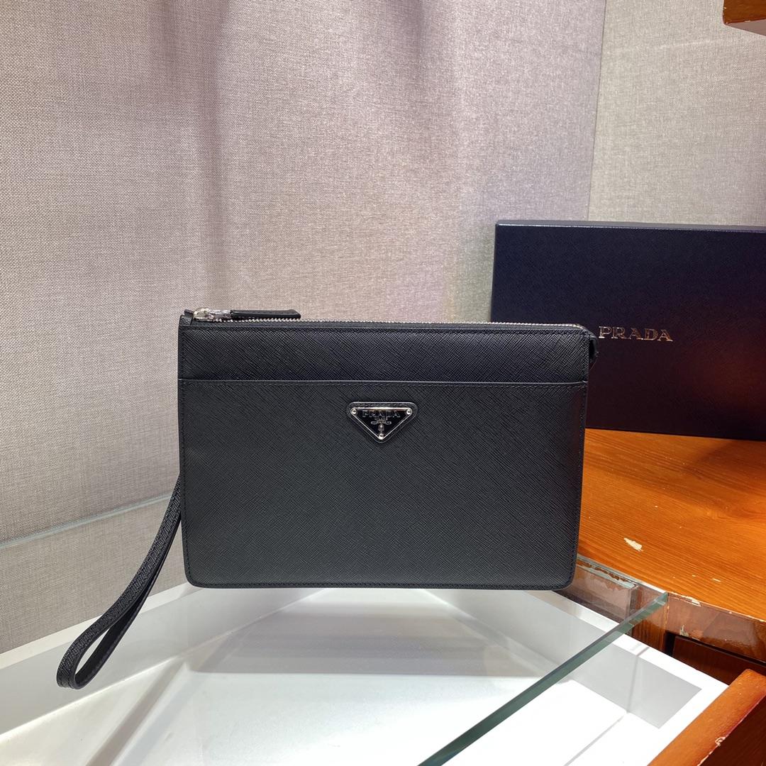 Prada Saffiano Leather Pouch - EUR FASHION