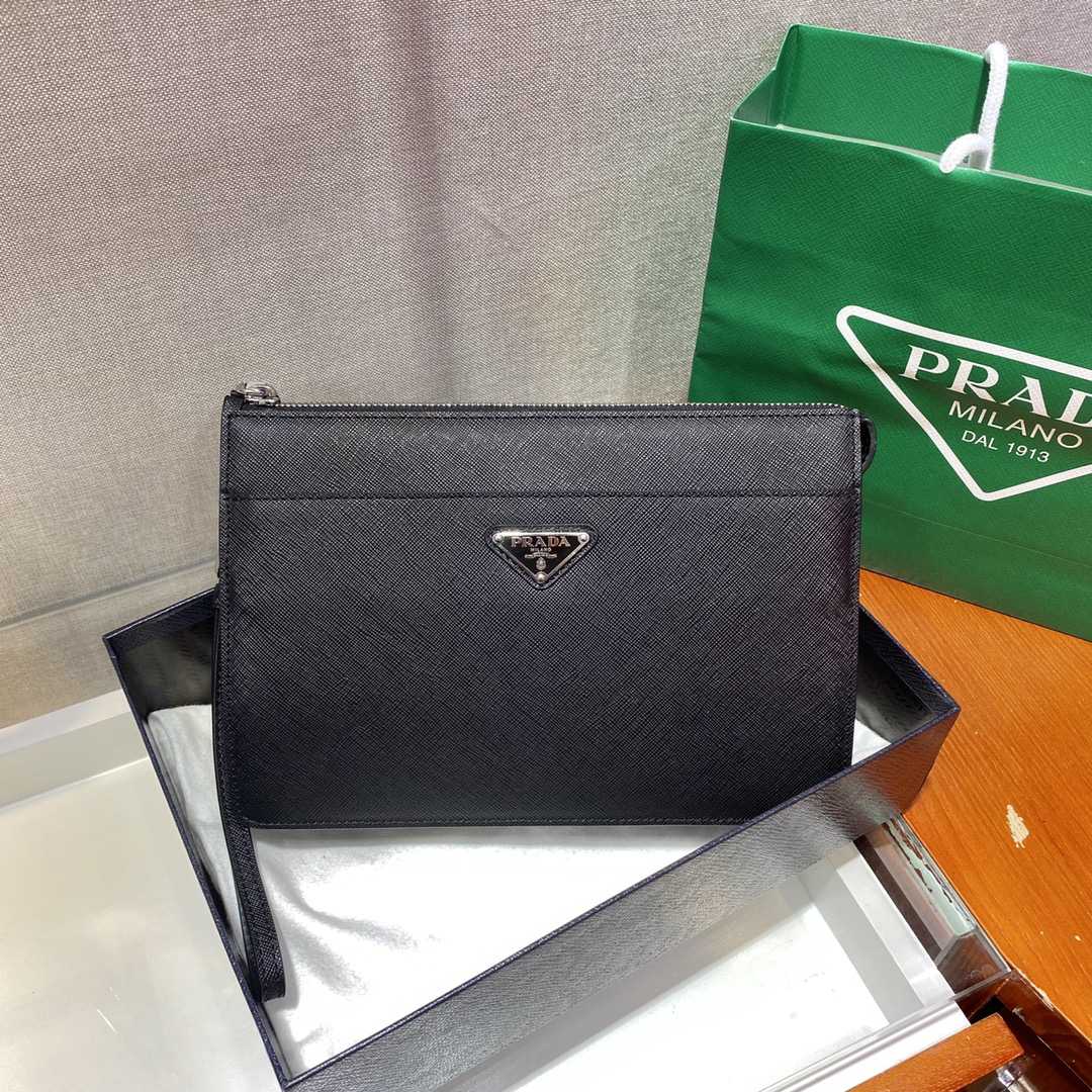 Prada Saffiano Leather Pouch - EUR FASHION
