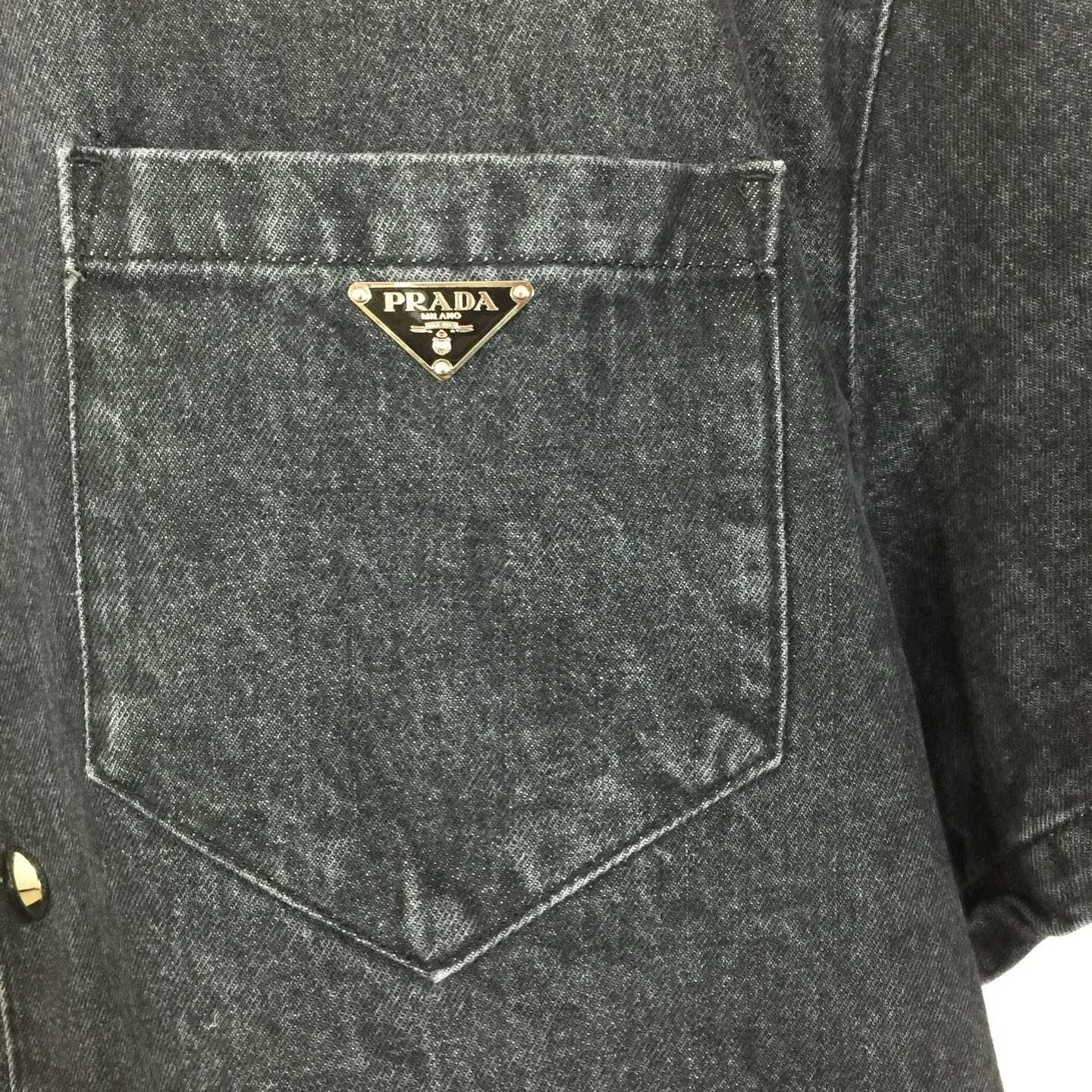 Prada Logo Denim Shirt - EUR FASHION