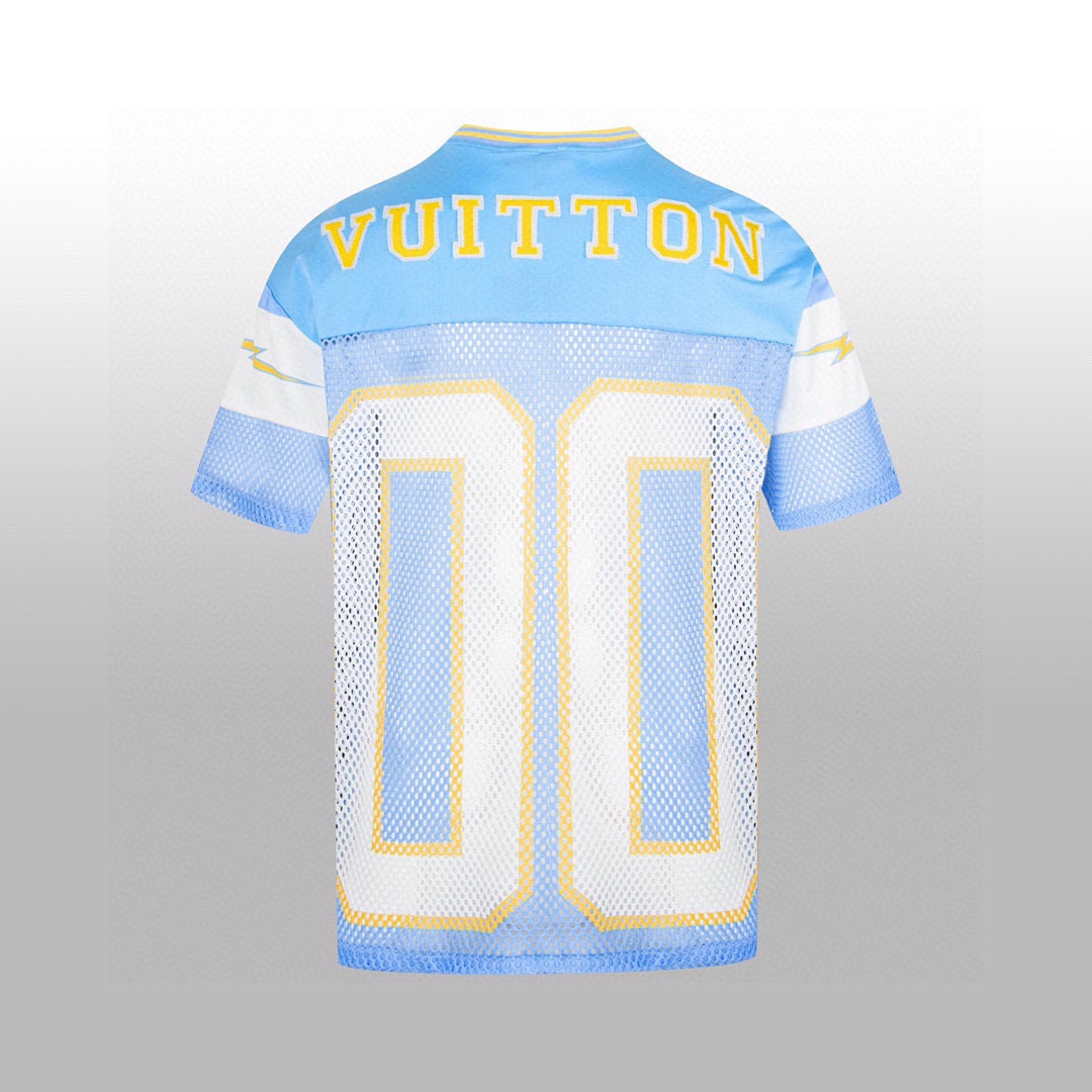 Louis Vuitton Sporty T-shirt with Patch Blue - EUR FASHION