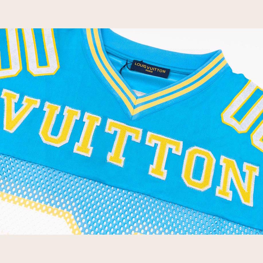 Louis Vuitton Sporty T-shirt with Patch Blue - EUR FASHION
