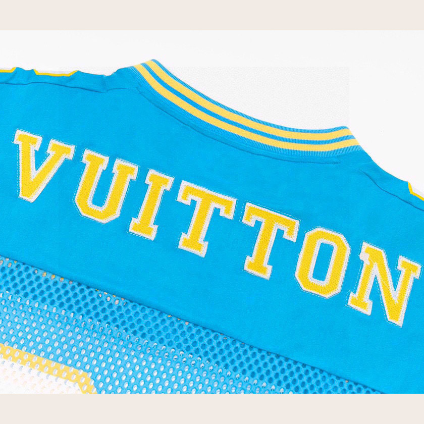 Louis Vuitton Sporty T-shirt with Patch Blue - EUR FASHION