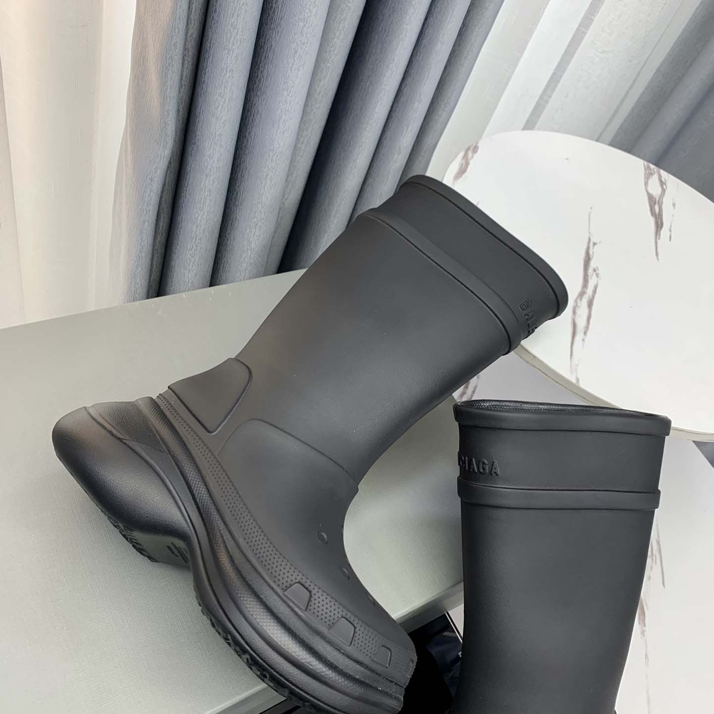 Balenciaga Crocs™ Boot In Black Rubber - EUR FASHION
