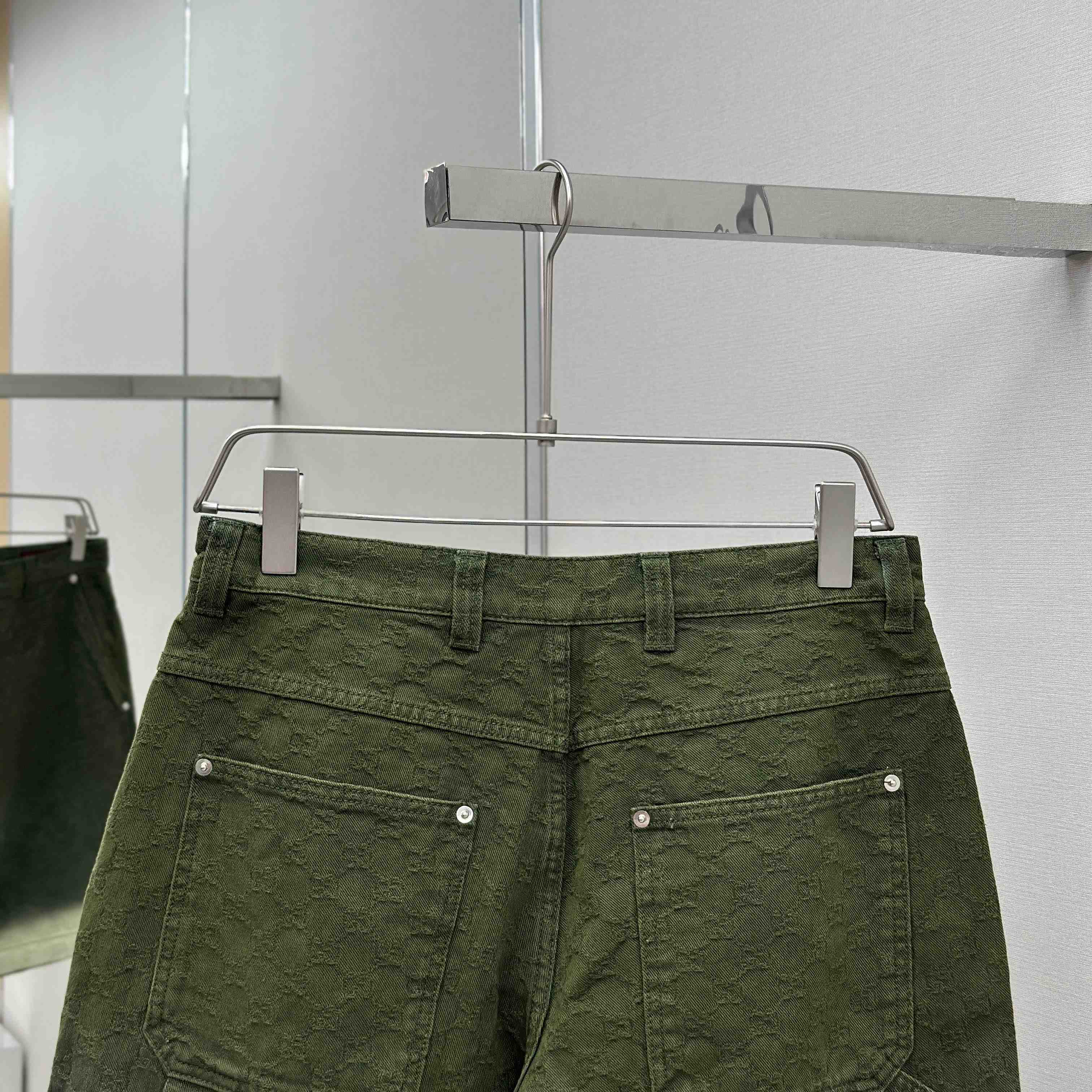 Gucci Bleached GG Cotton Denim Jacquard Shorts - EUR FASHION