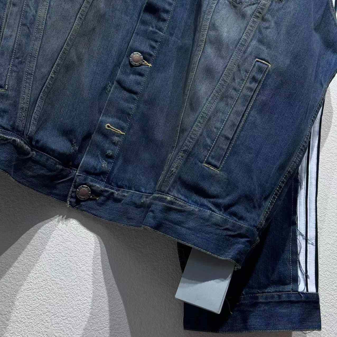 Balenciaga Cut-Up Tracksuit Jacket In Blue - EUR FASHION