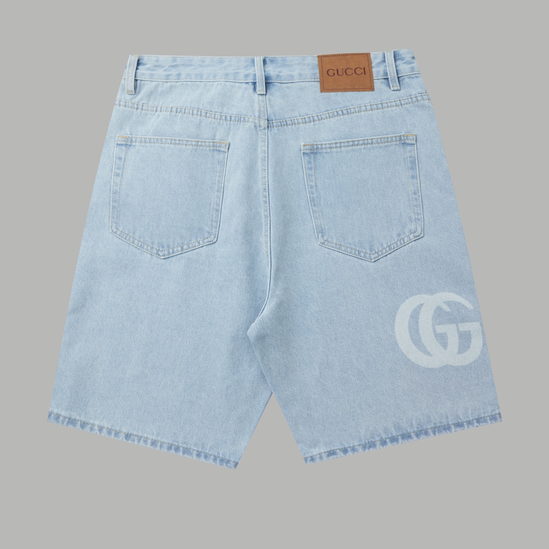 Gucci Lasered Denim Shorts - EUR FASHION