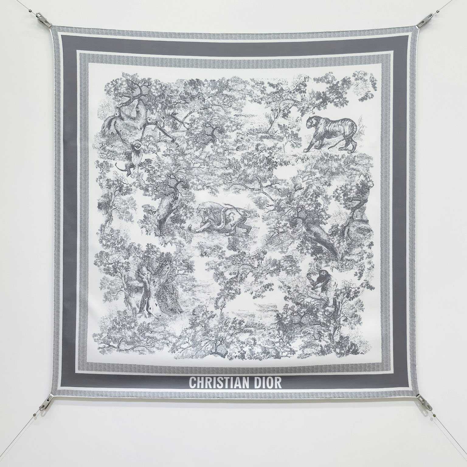 Dior Toile de Jouy Sauvage 90 Square Scarf  - EUR FASHION