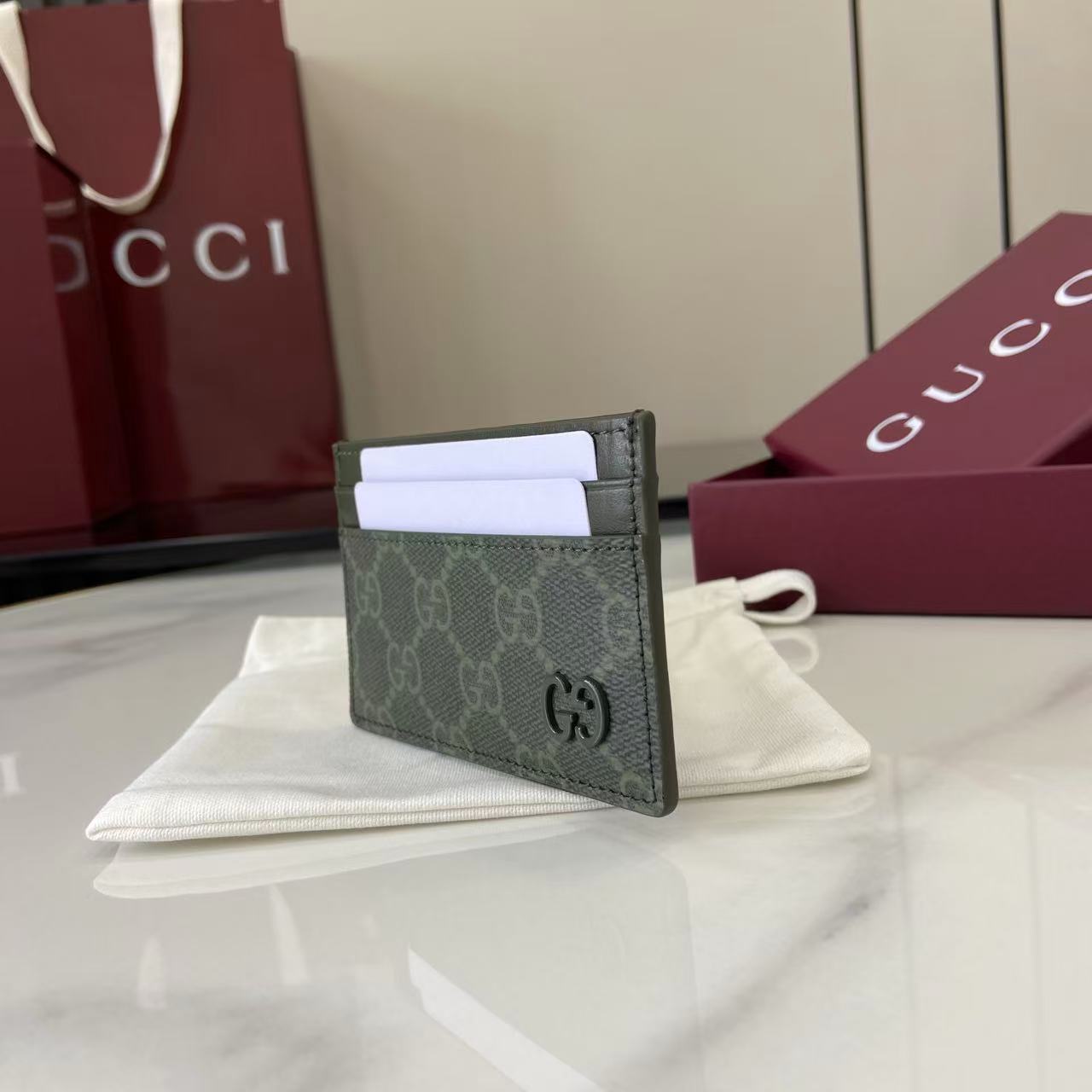 Gucci GG Monogram Long Card Case - EUR FASHION