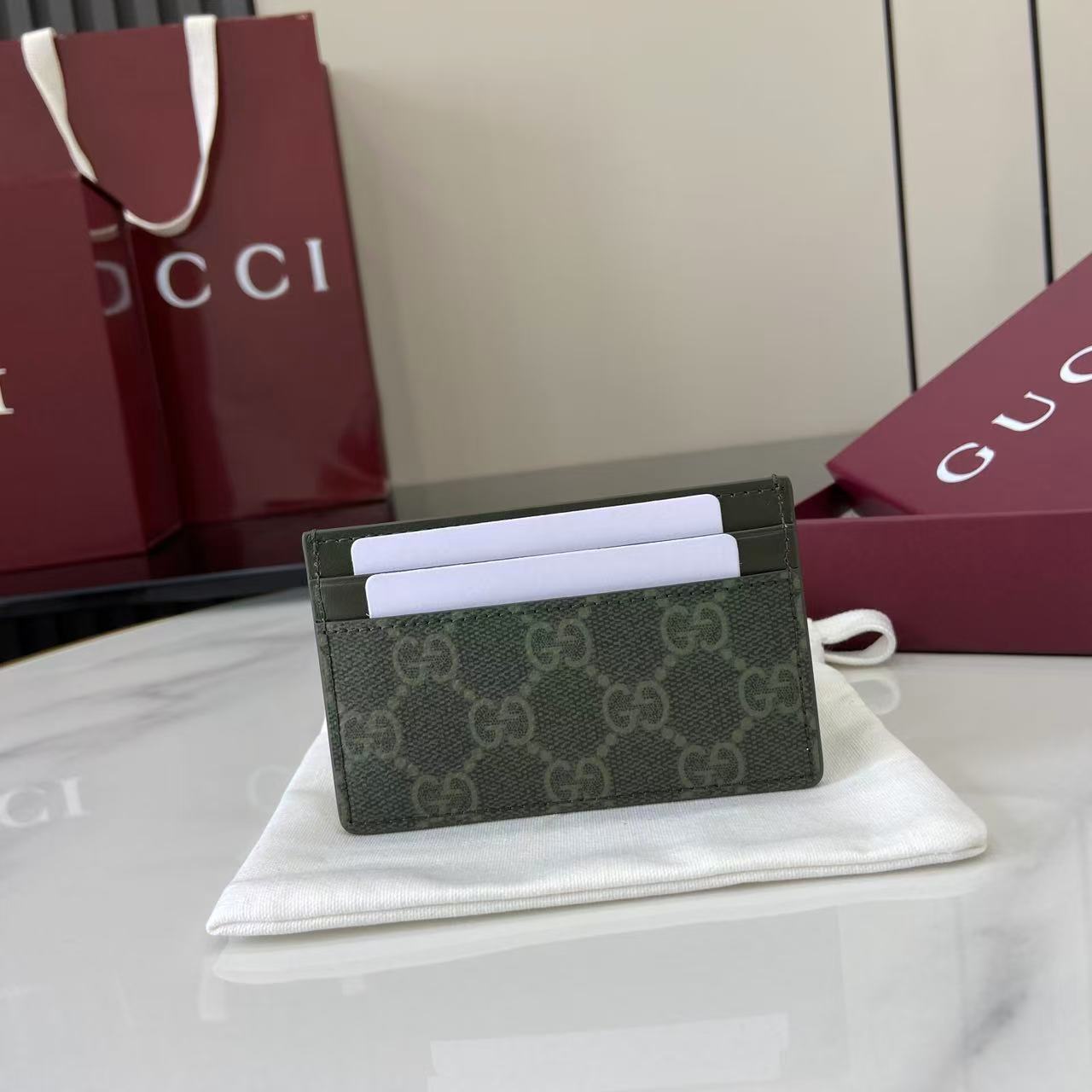 Gucci GG Monogram Long Card Case - EUR FASHION
