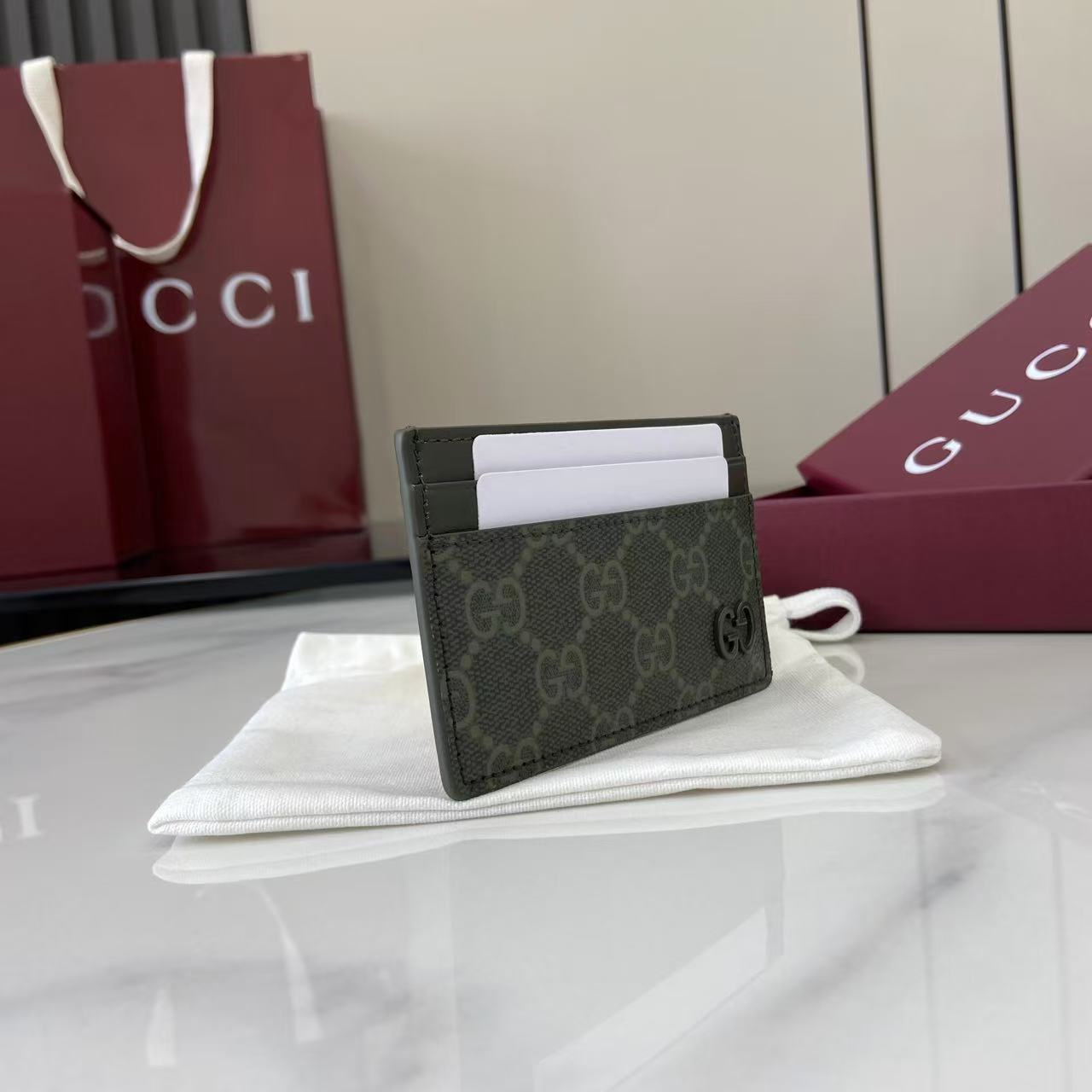 Gucci GG Monogram Long Card Case - EUR FASHION
