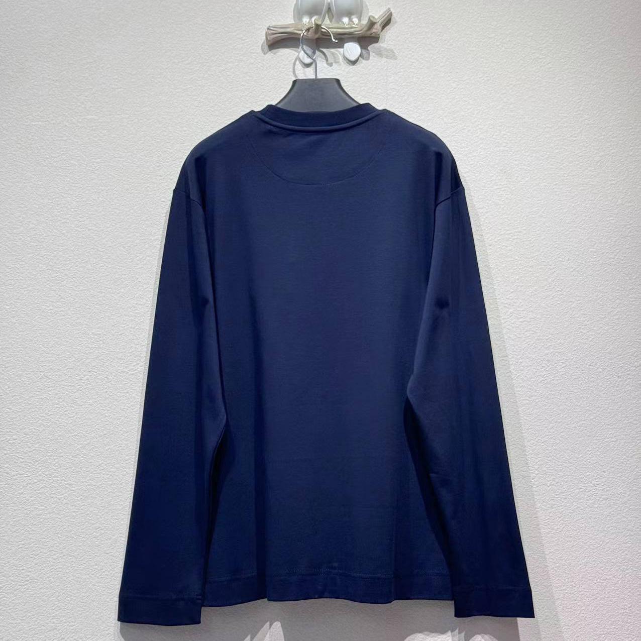 Fendi Blue Cotton T-shirt - EUR FASHION