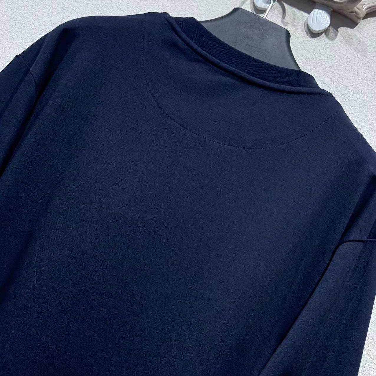 Fendi Blue Cotton T-shirt - EUR FASHION