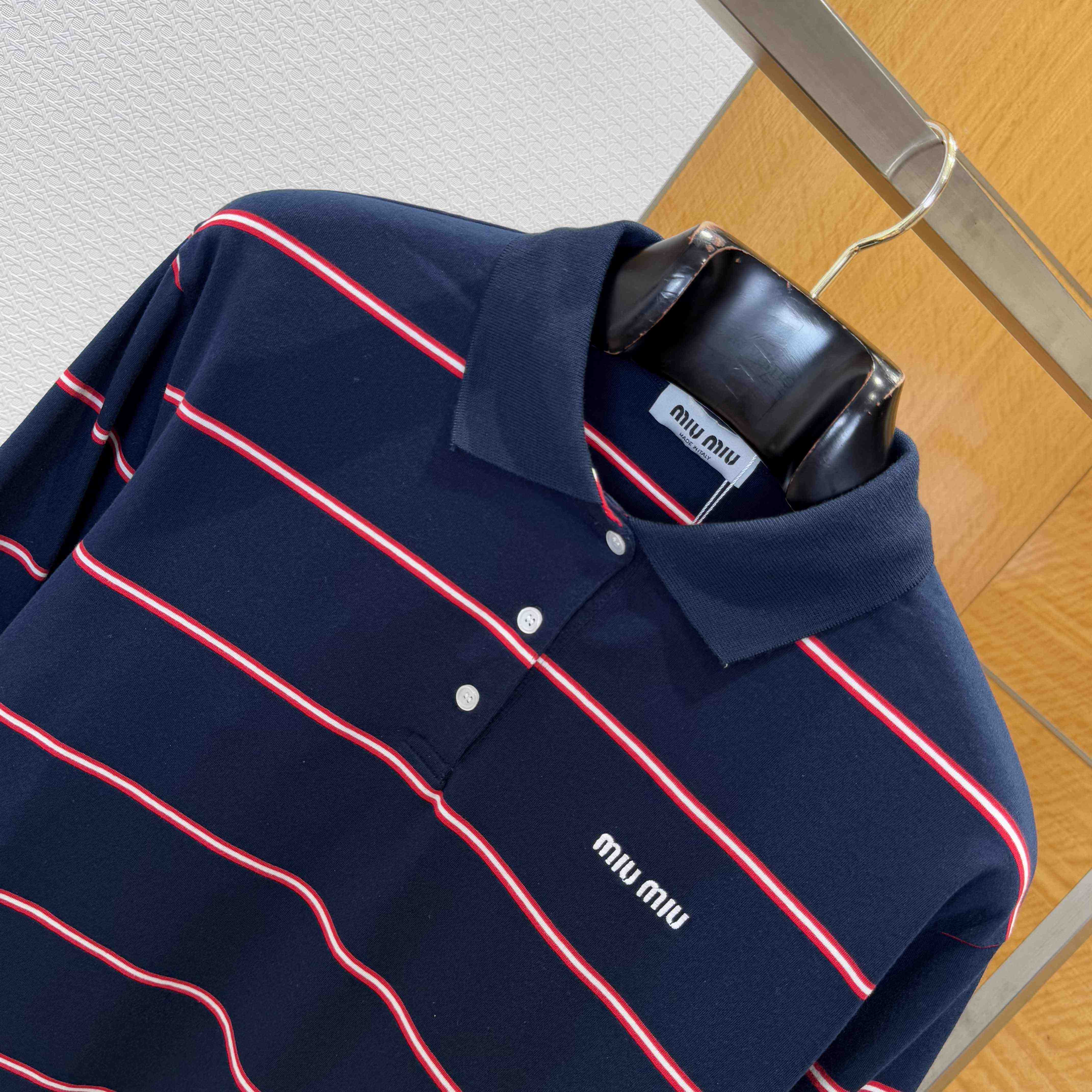 Miu Miu Cotton Polo Shirt - EUR FASHION
