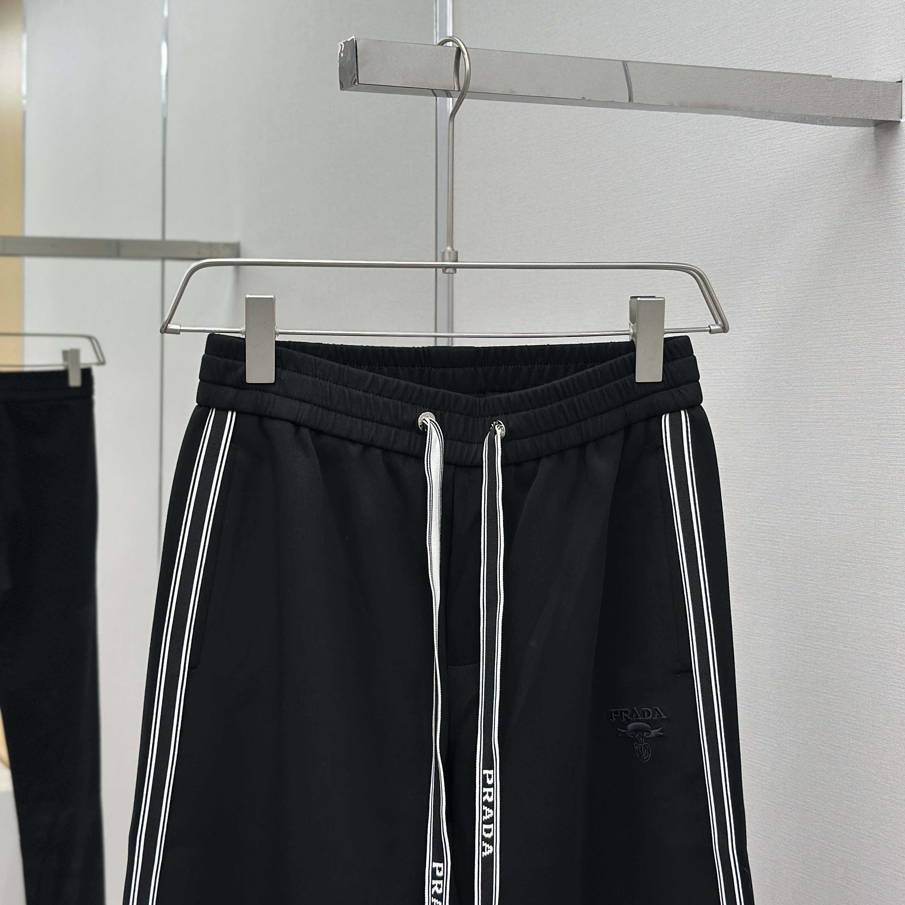 Prada Black Cotton Pants - EUR FASHION