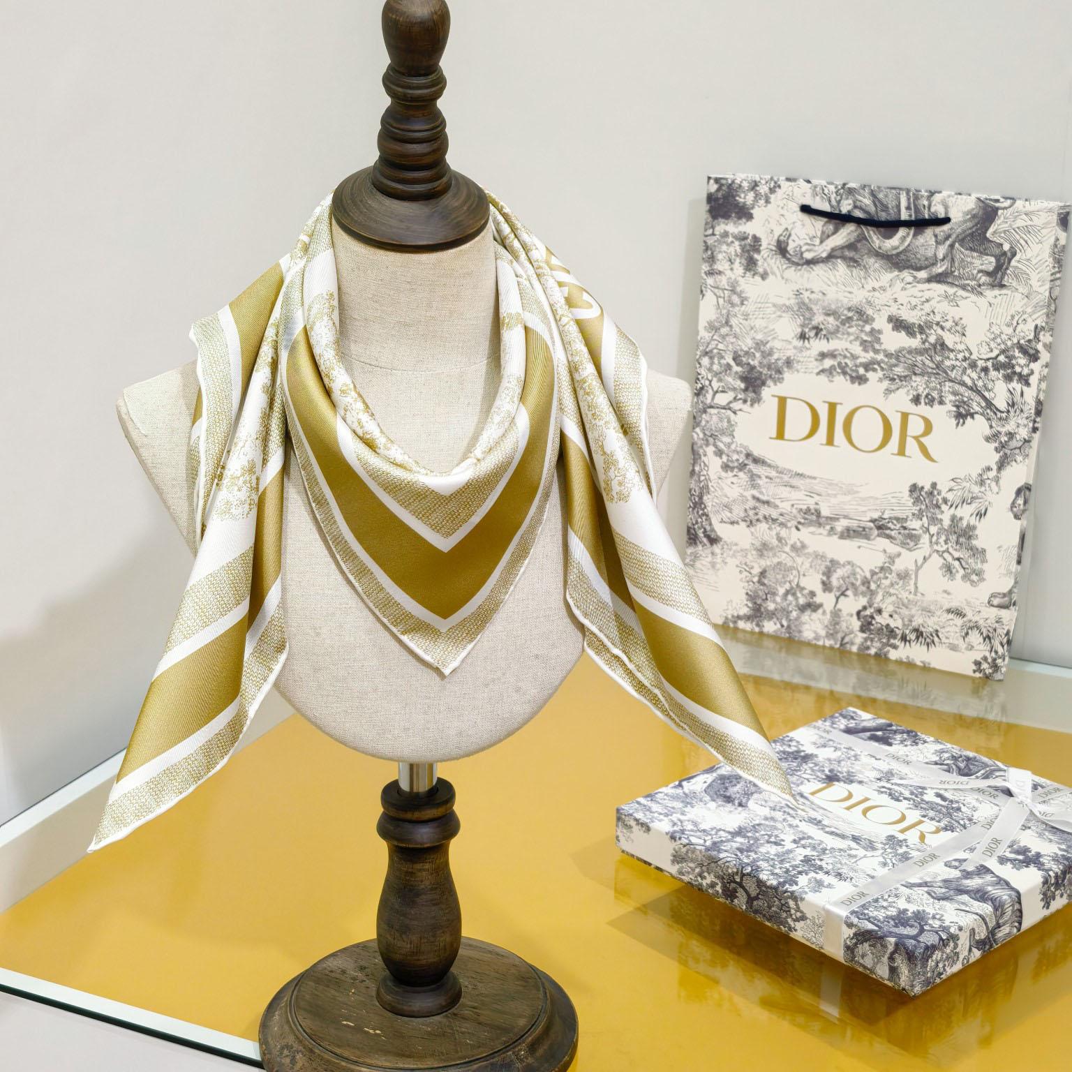 Dior Toile de Jouy Sauvage 90 Square Scarf  - EUR FASHION