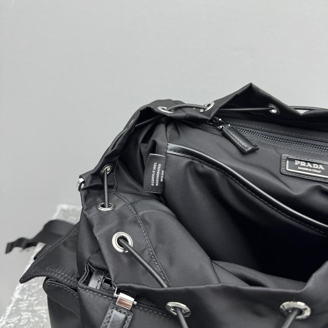 Prada Explore Re-Nylon And Leather Backpack - EUR FASHION
