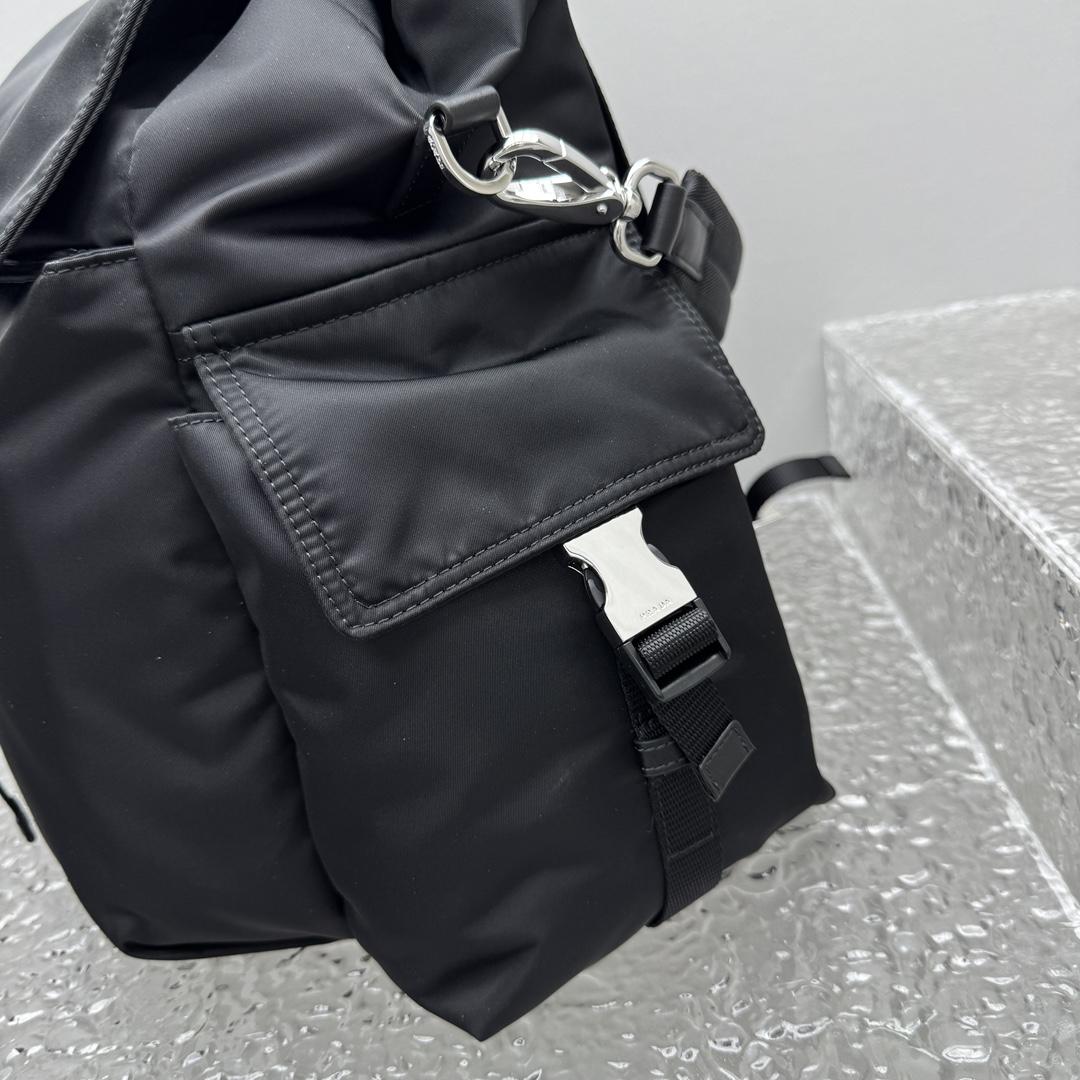 Prada Explore Re-Nylon And Leather Backpack - EUR FASHION