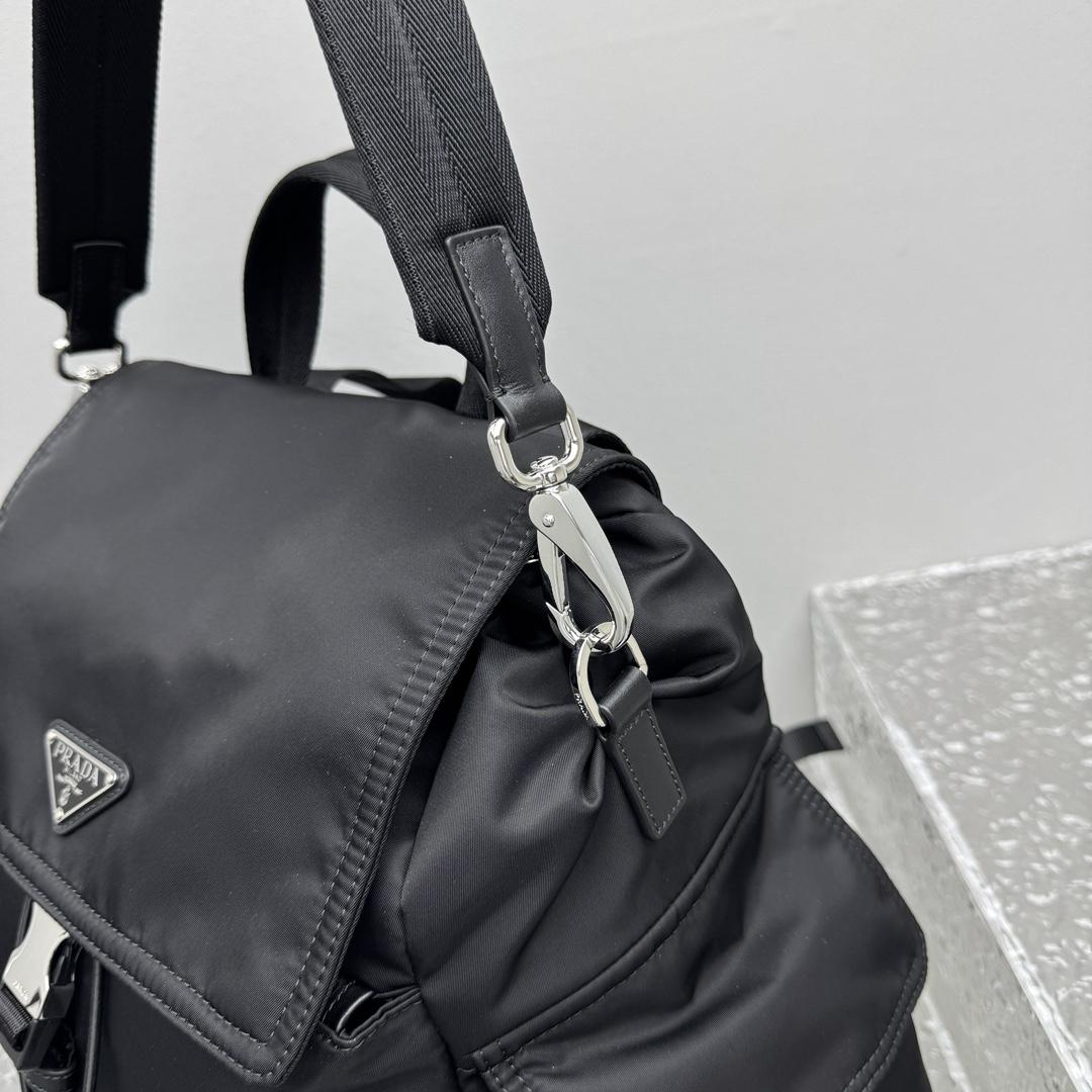 Prada Explore Re-Nylon And Leather Backpack - EUR FASHION