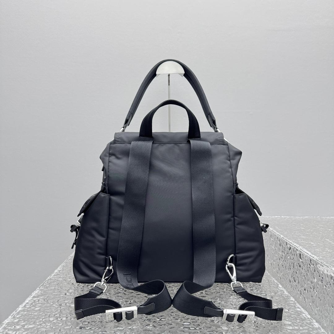 Prada Explore Re-Nylon And Leather Backpack - EUR FASHION