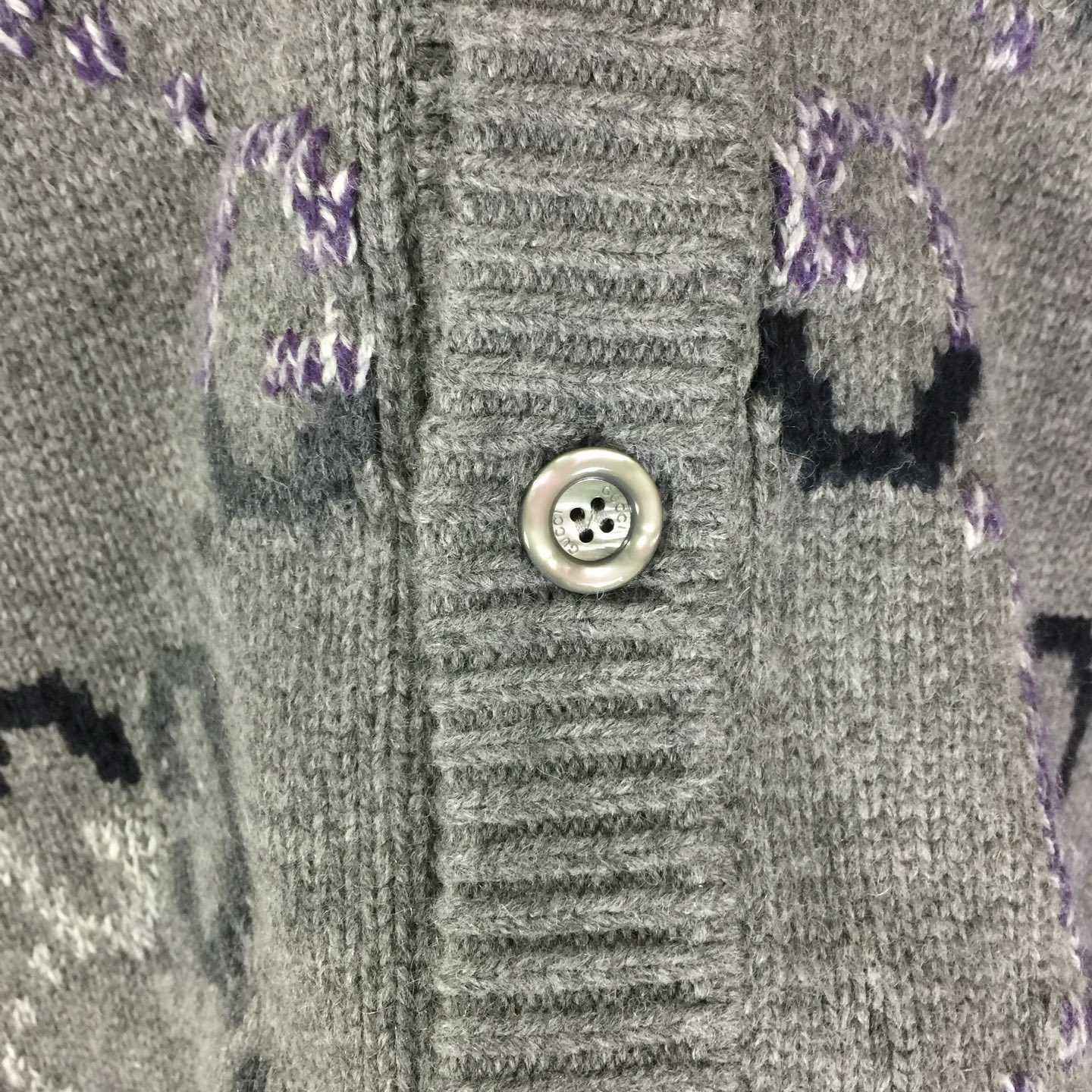 Gucci Wool Cardigan With GG Intarsia - EUR FASHION