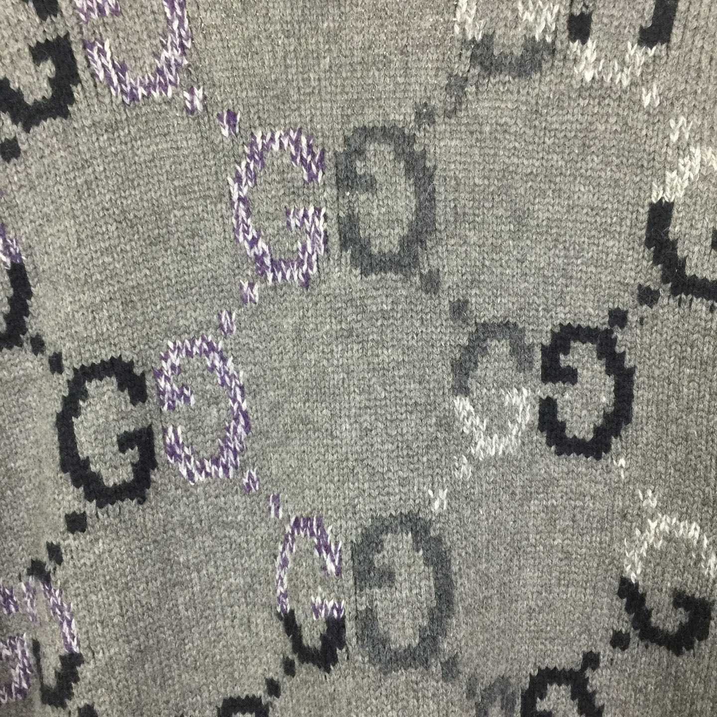 Gucci Wool Cardigan With GG Intarsia - EUR FASHION