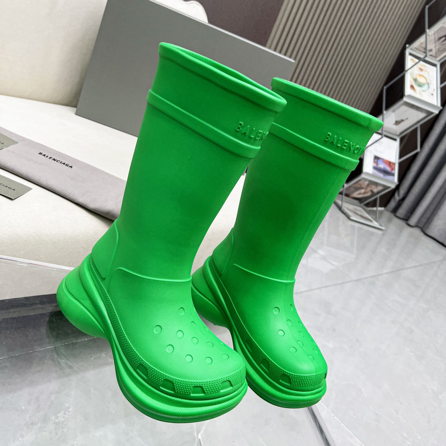 Balenciaga Crocs™ Boot In Rubber - EUR FASHION