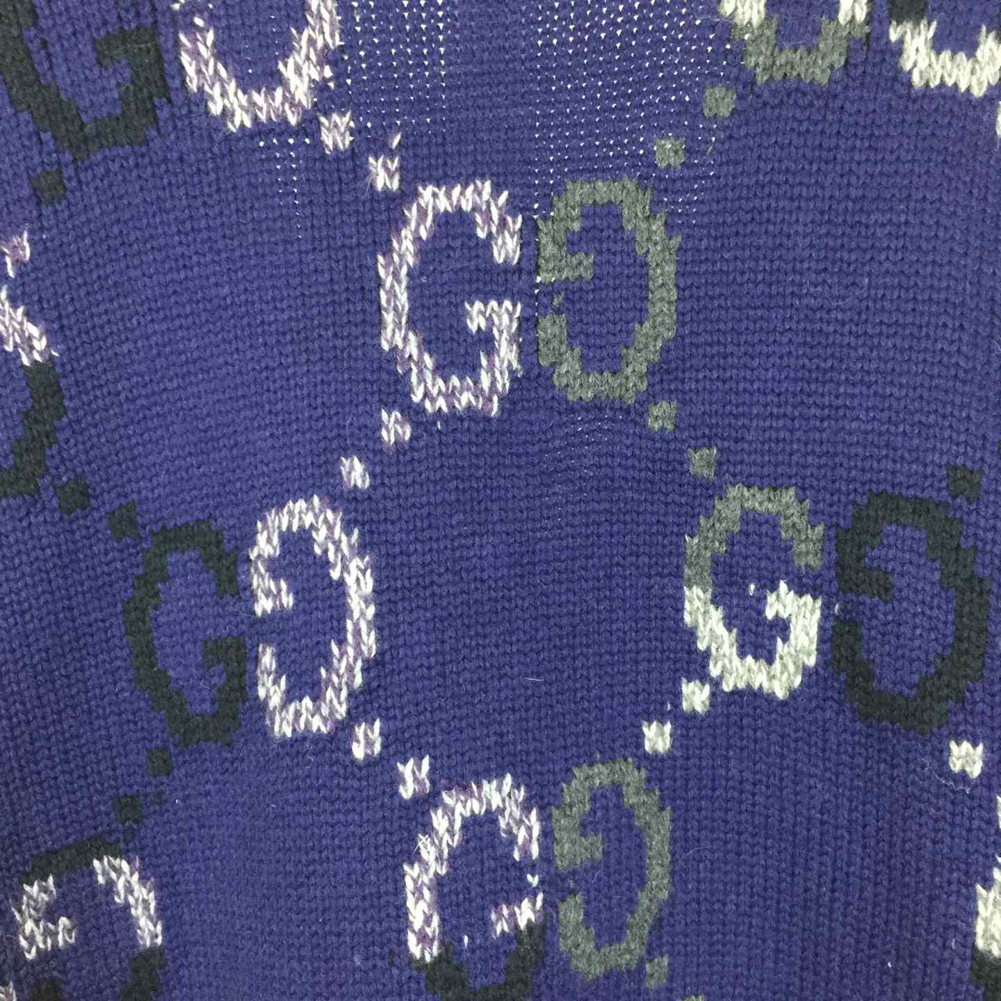 Gucci Wool Cardigan With GG Intarsia - EUR FASHION